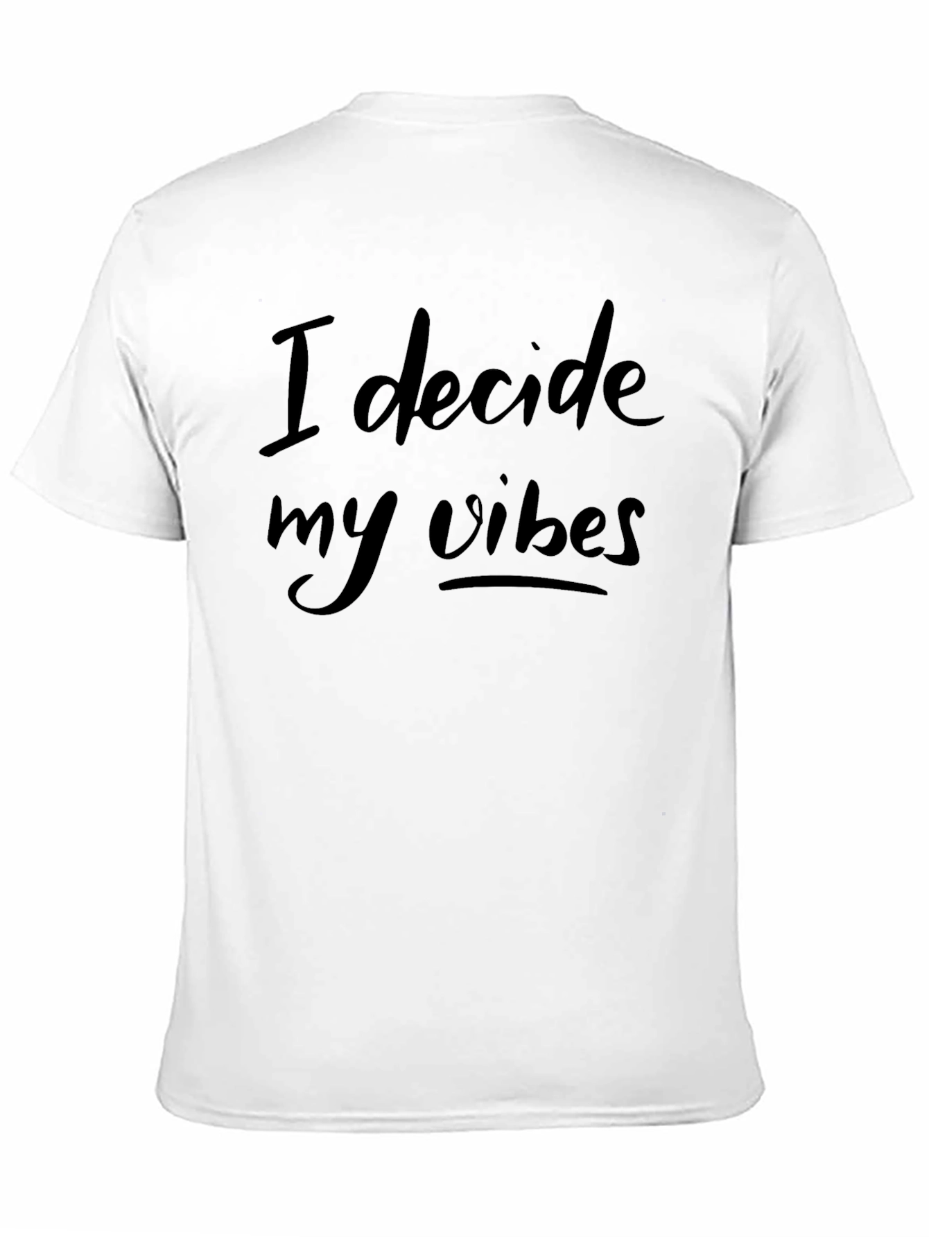 I Decide My Vibes Black Graphic Tee