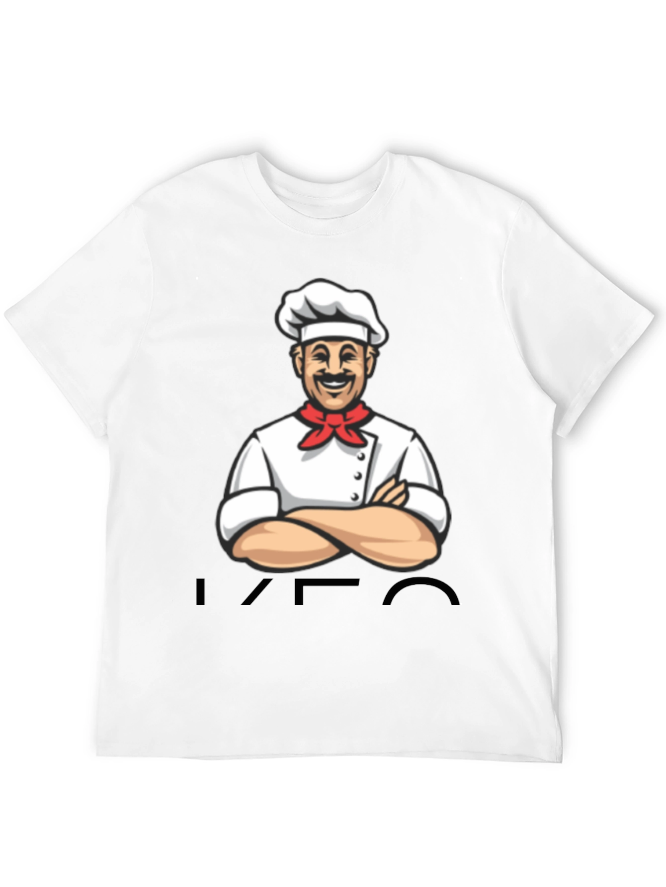 Chef Cartoon Graphic T-Shirt - Black