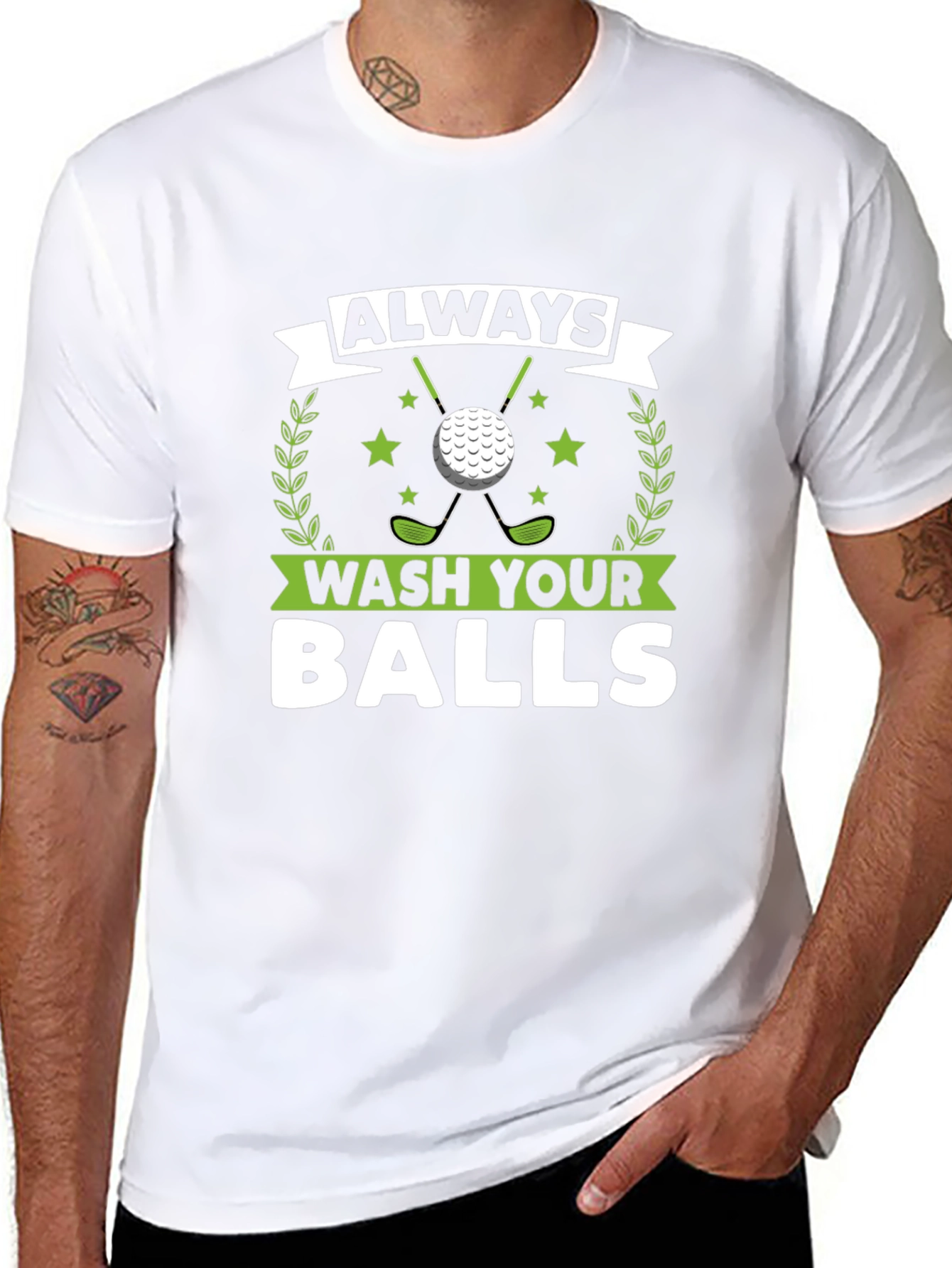 Always Wash Your Balls Funny Golf T-Shirt