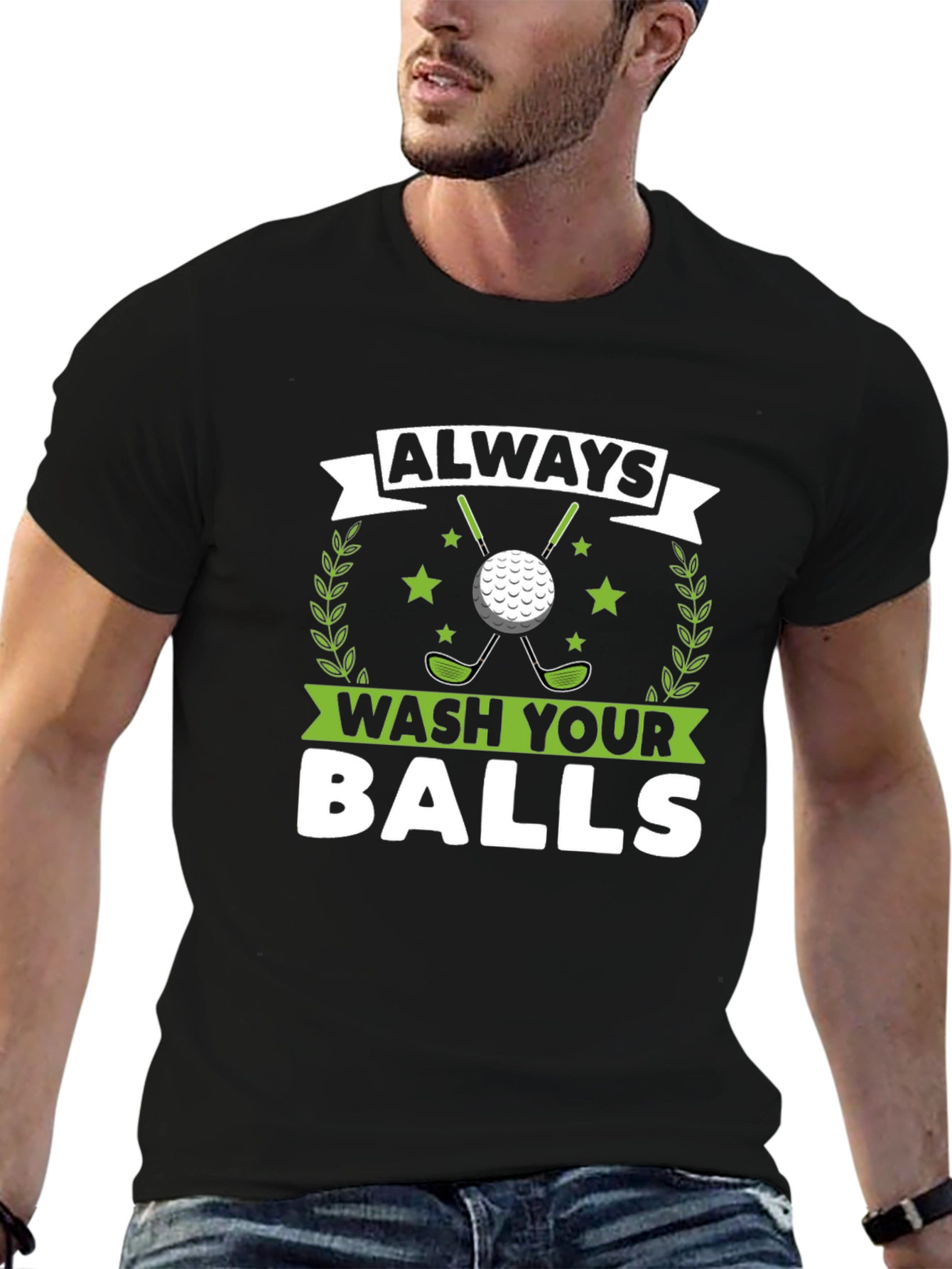 Always Wash Your Balls Funny Golf T-Shirt