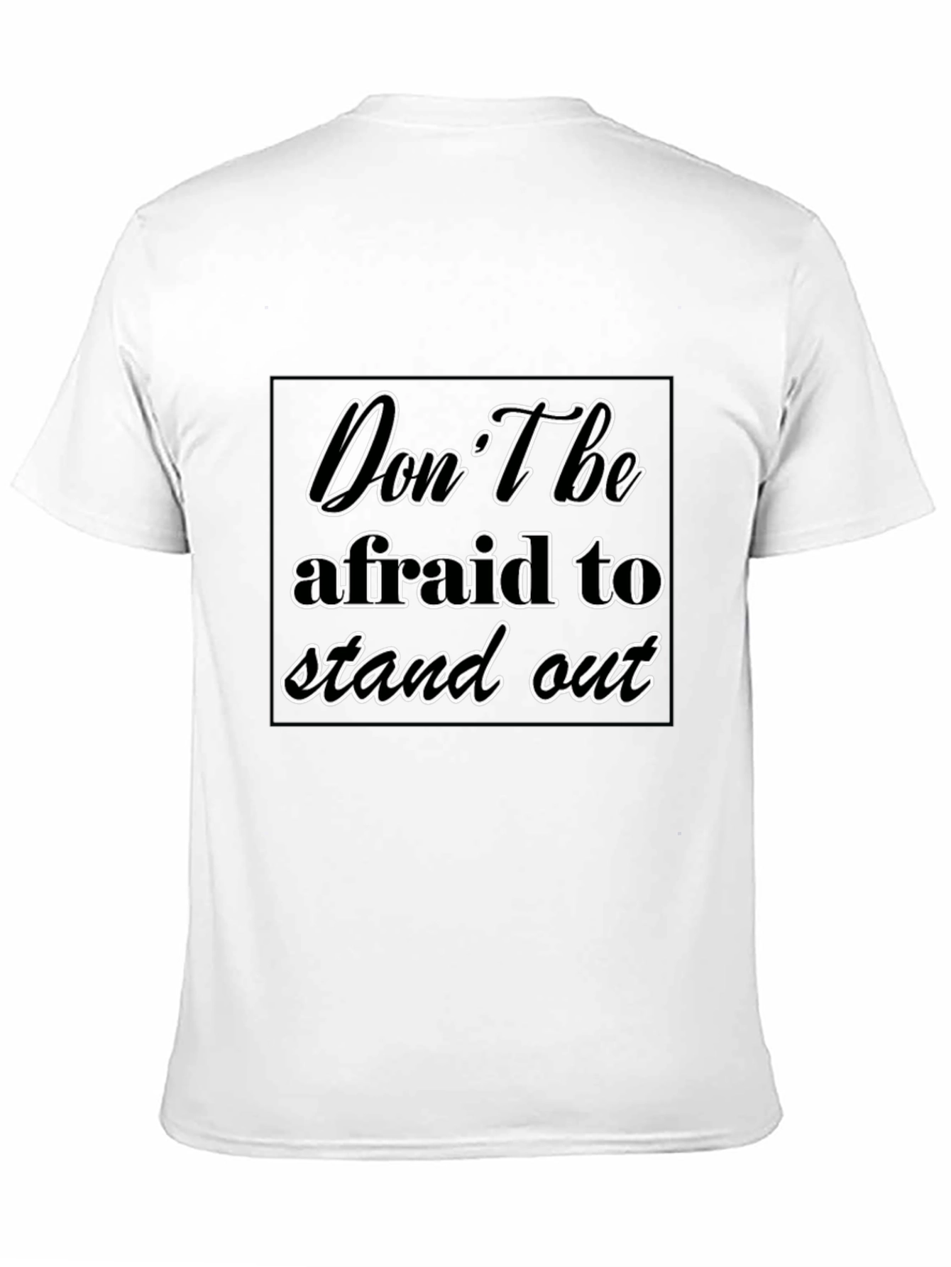 Stand Out Black Graphic Tee