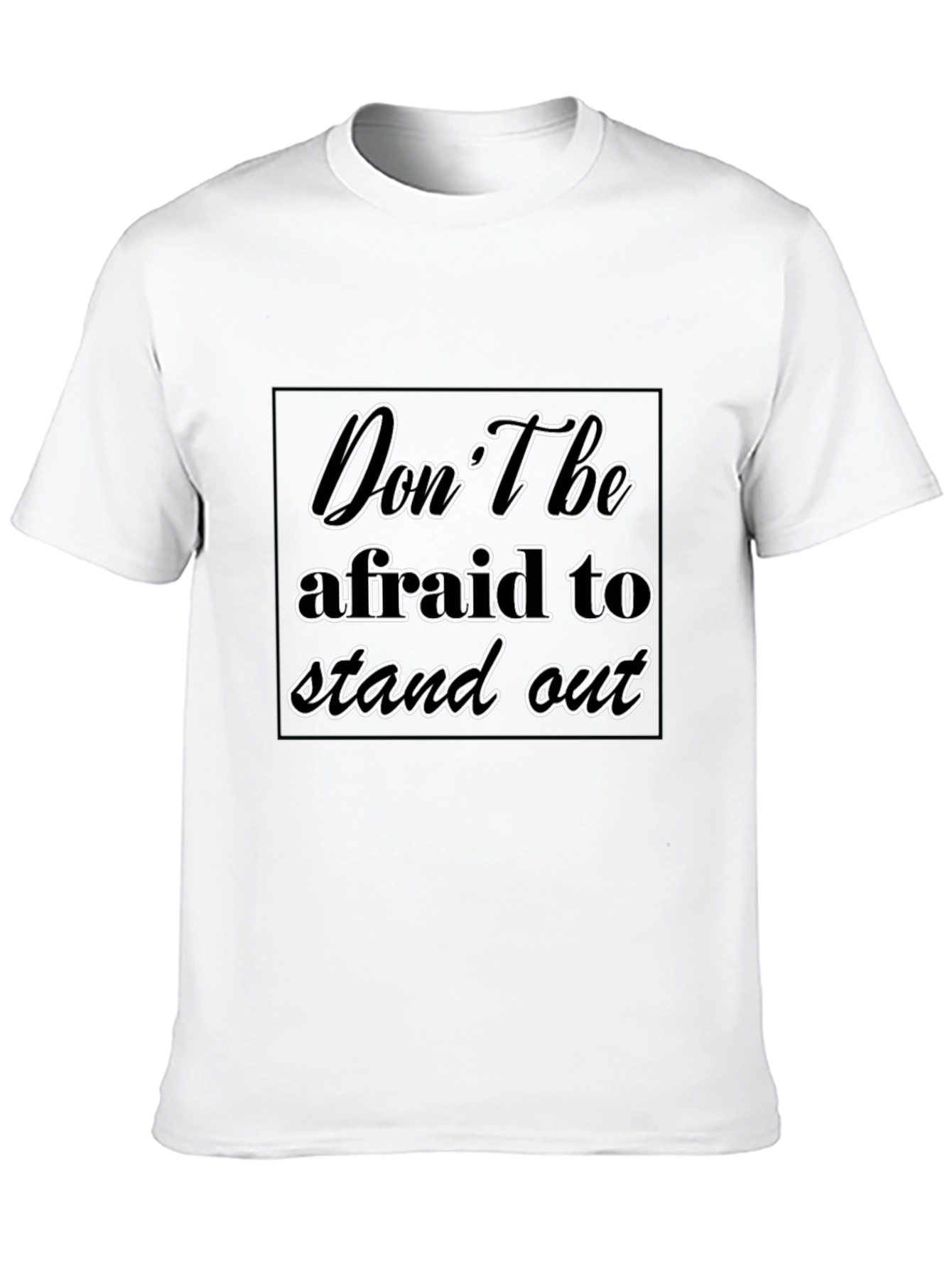 Stand Out Black Graphic Tee