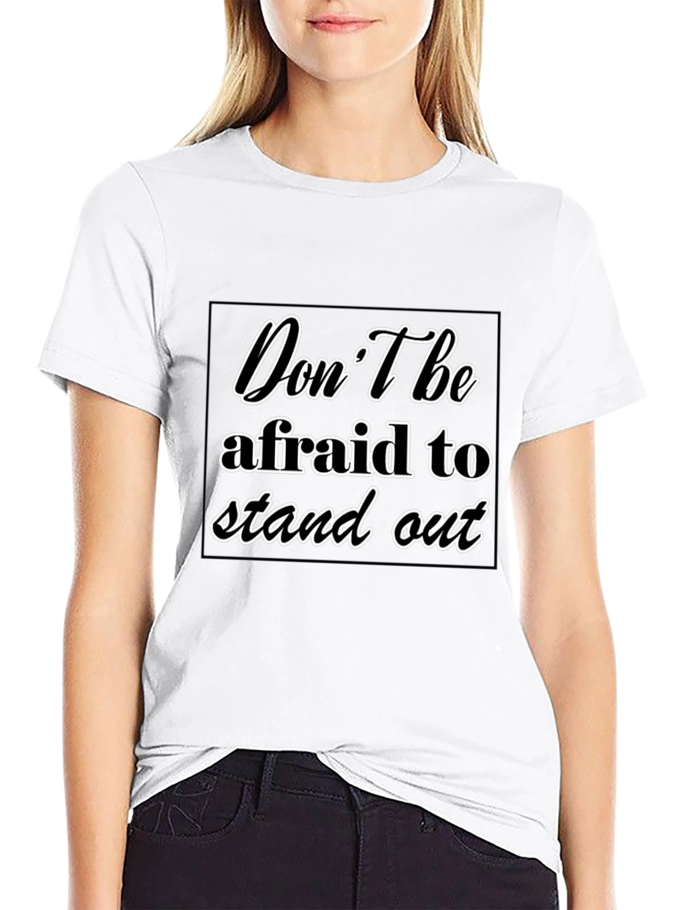 Stand Out Black Graphic Tee