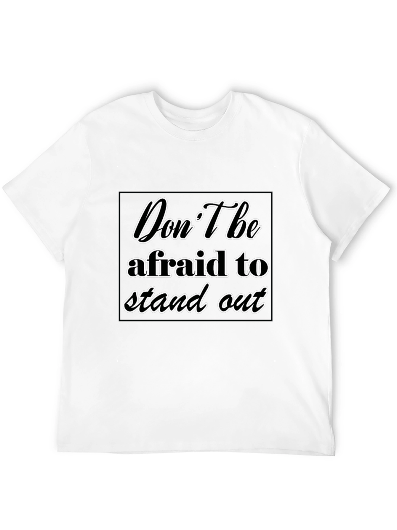 Stand Out Black Graphic Tee