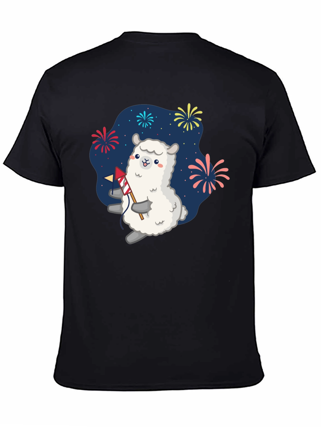 Llama Fireworks T-Shirt - Celebration Tee