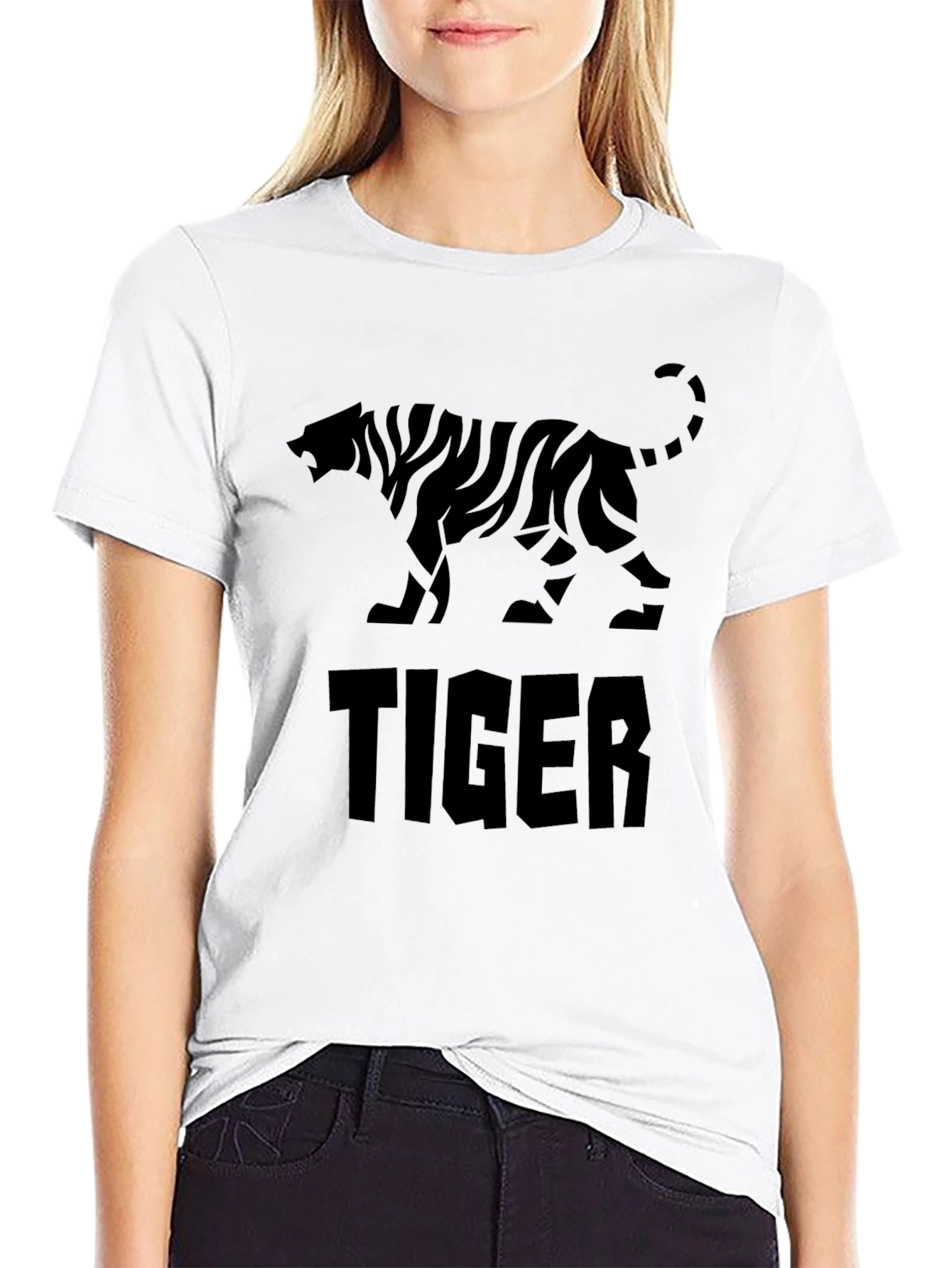 Black Tiger Graphic T-Shirt - Mens