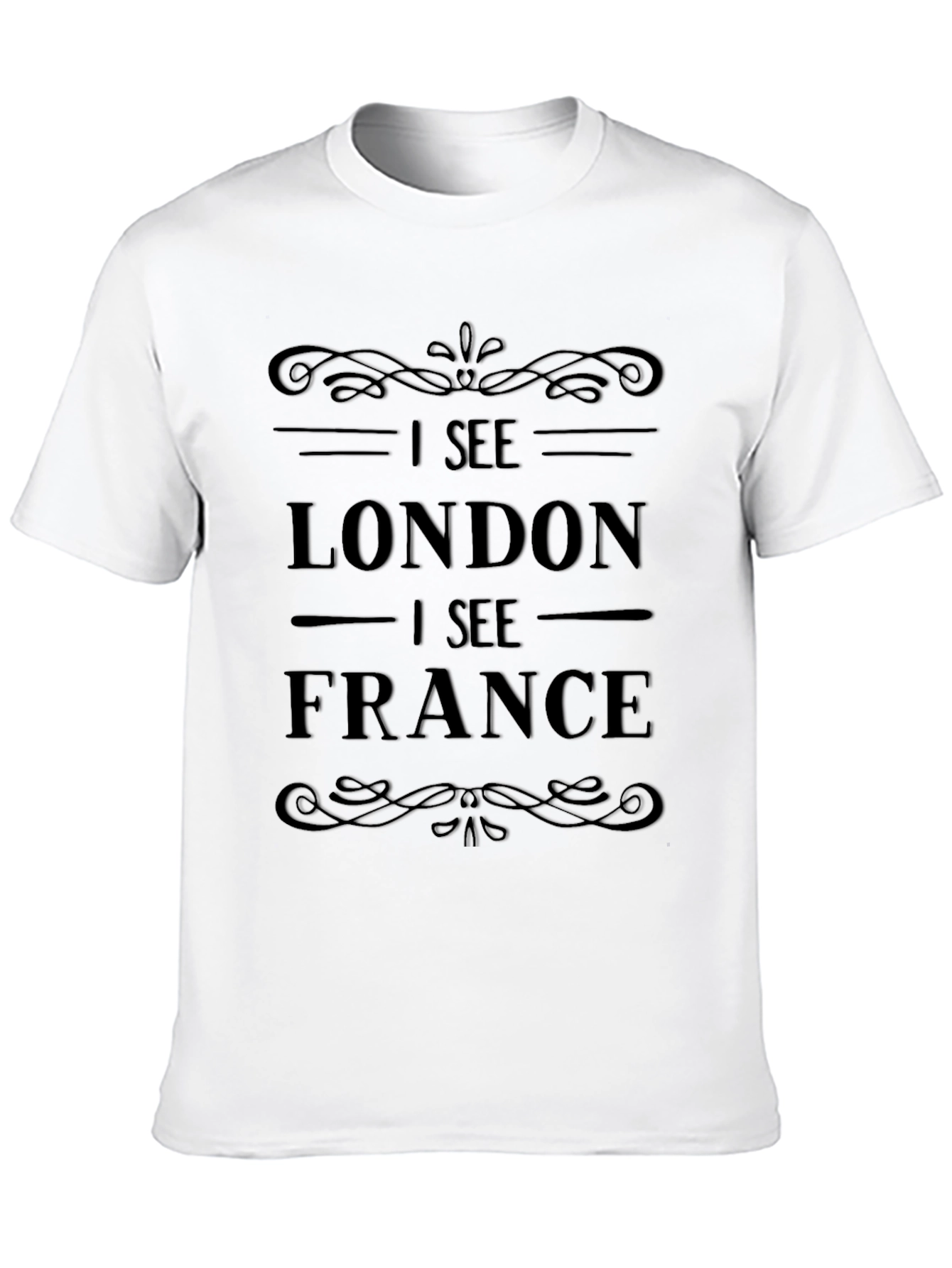 I See London I See France Black Graphic Tee