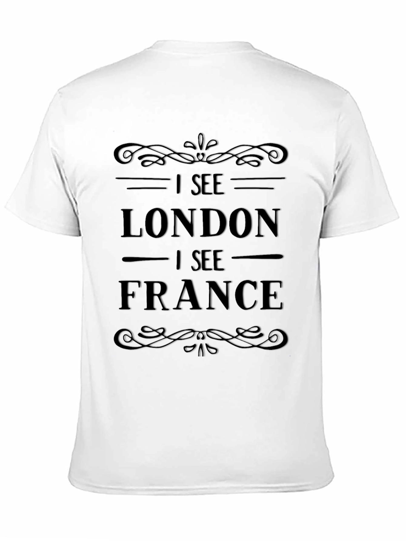 I See London I See France Black Graphic Tee