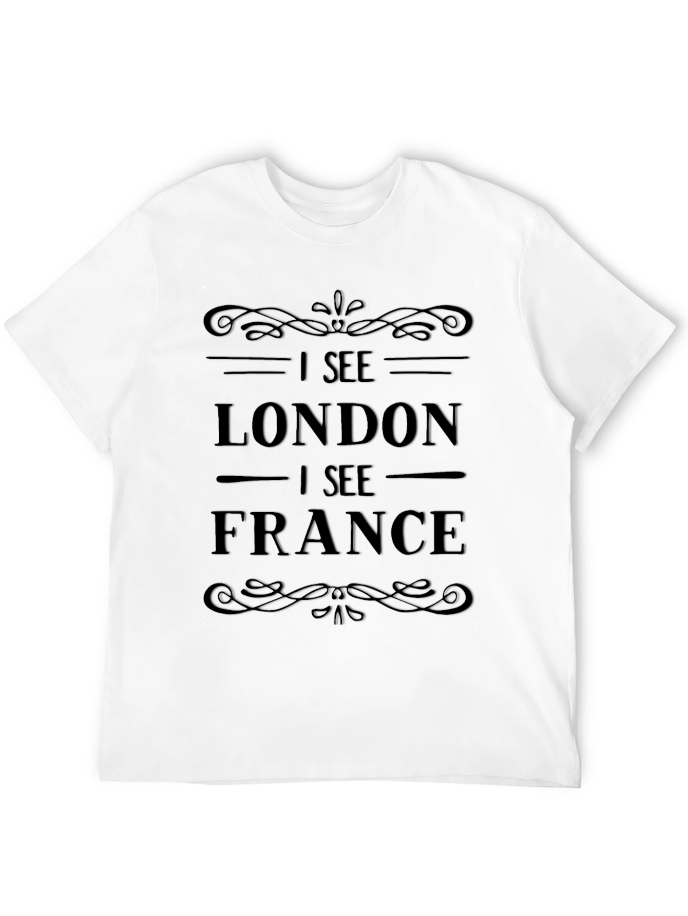 I See London I See France Black Graphic Tee