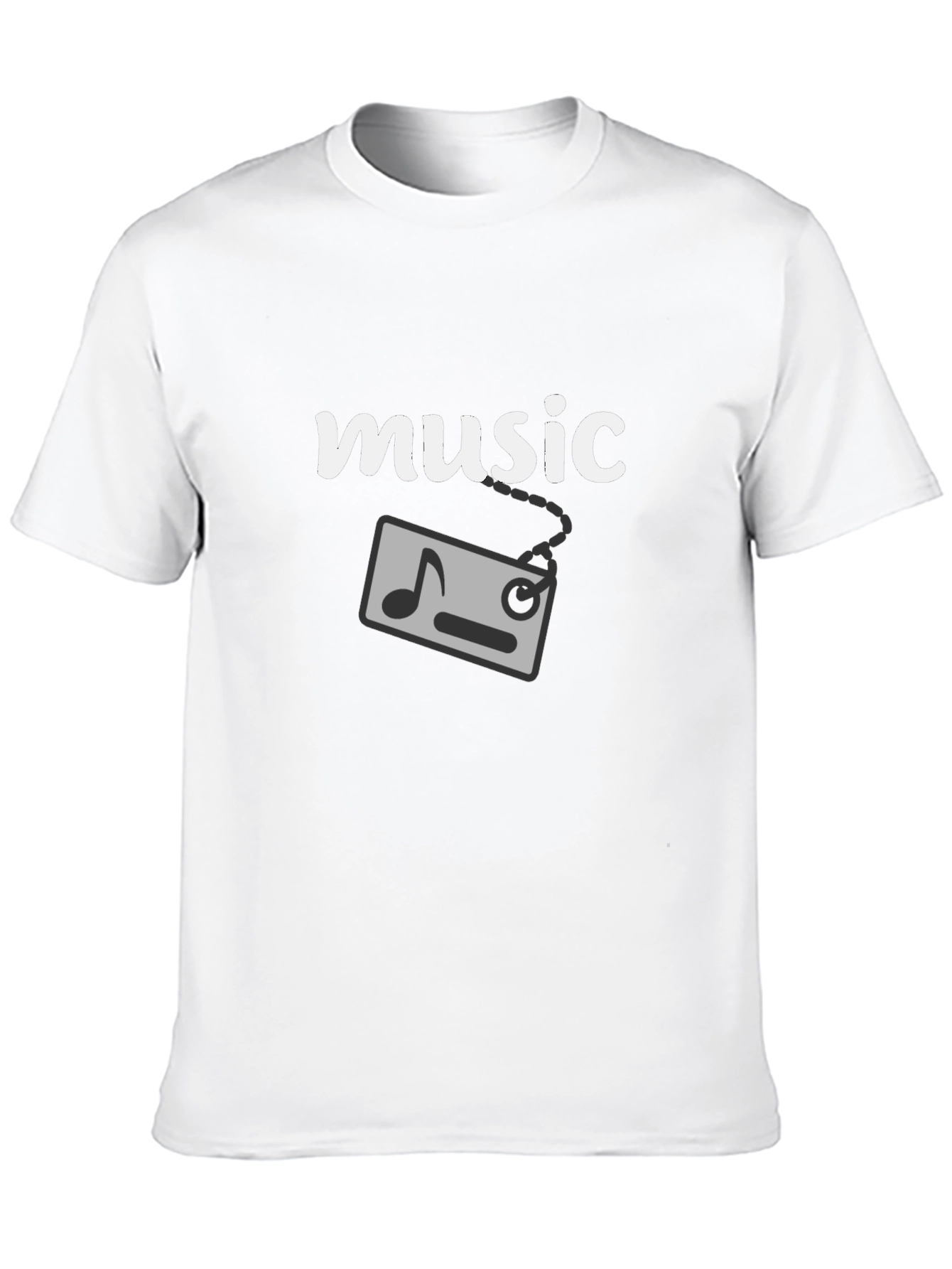 Music Graphic T-Shirt - Black Cotton Tee