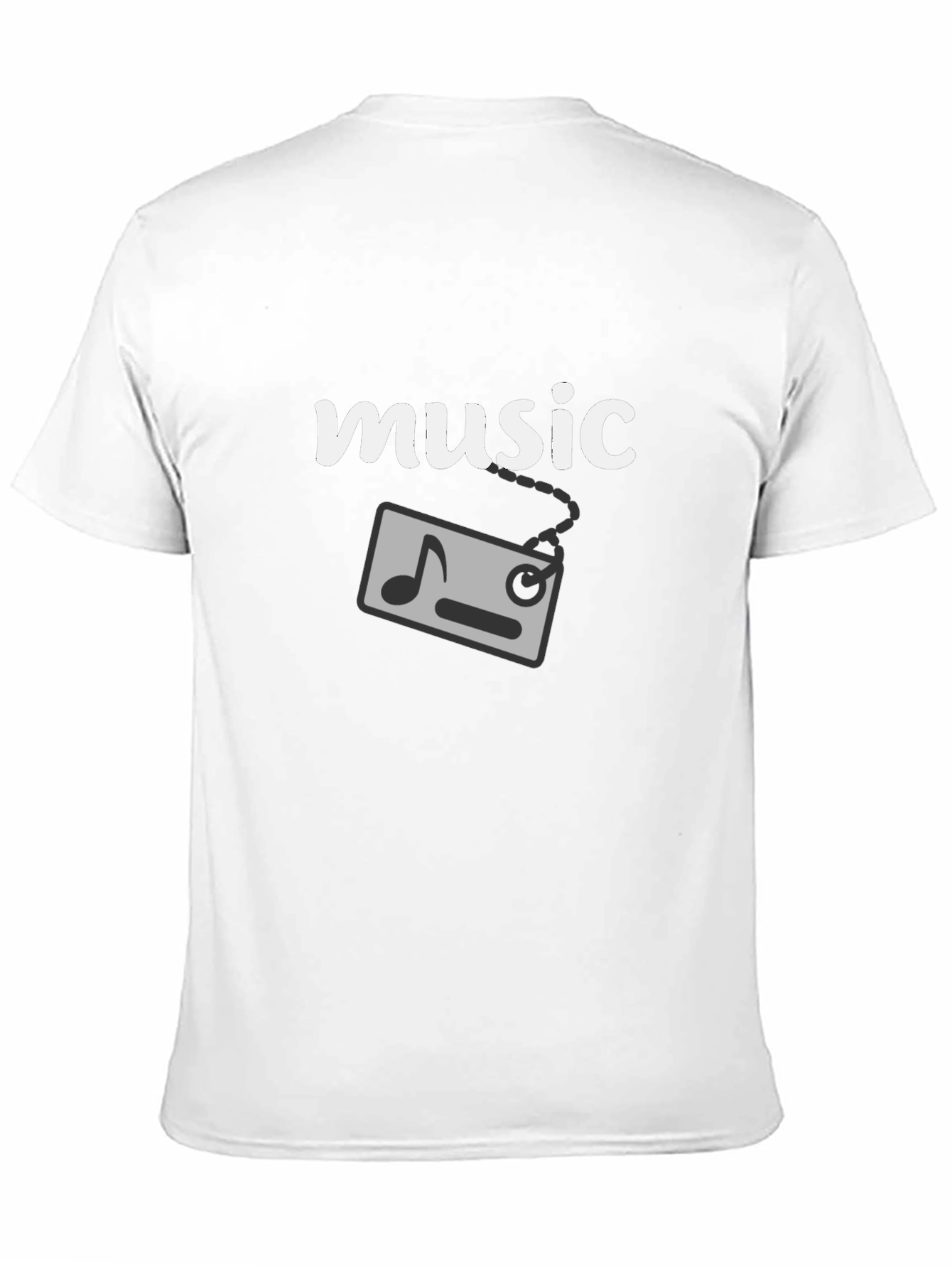 Music Graphic T-Shirt - Black Cotton Tee