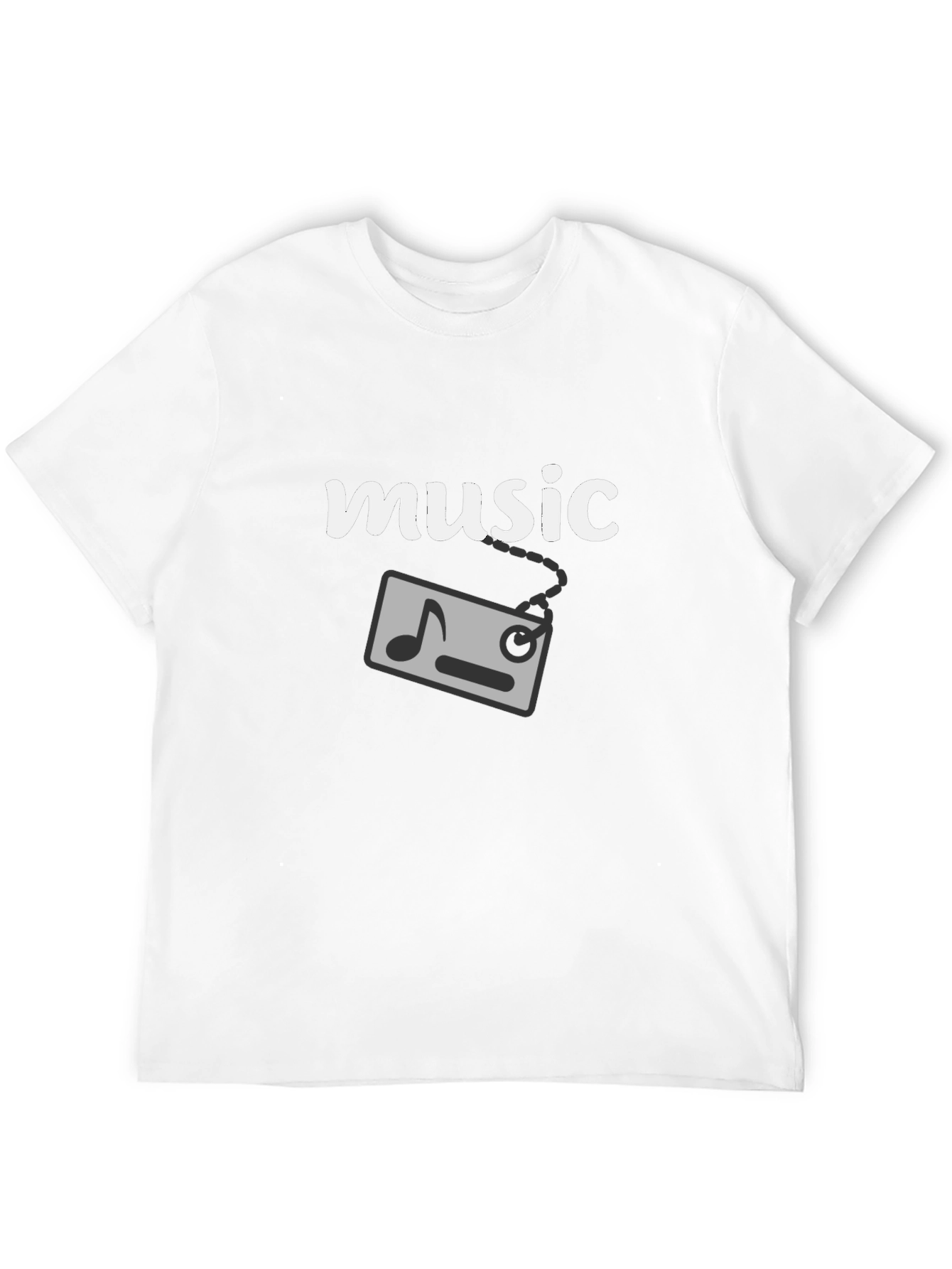 Music Graphic T-Shirt - Black Cotton Tee