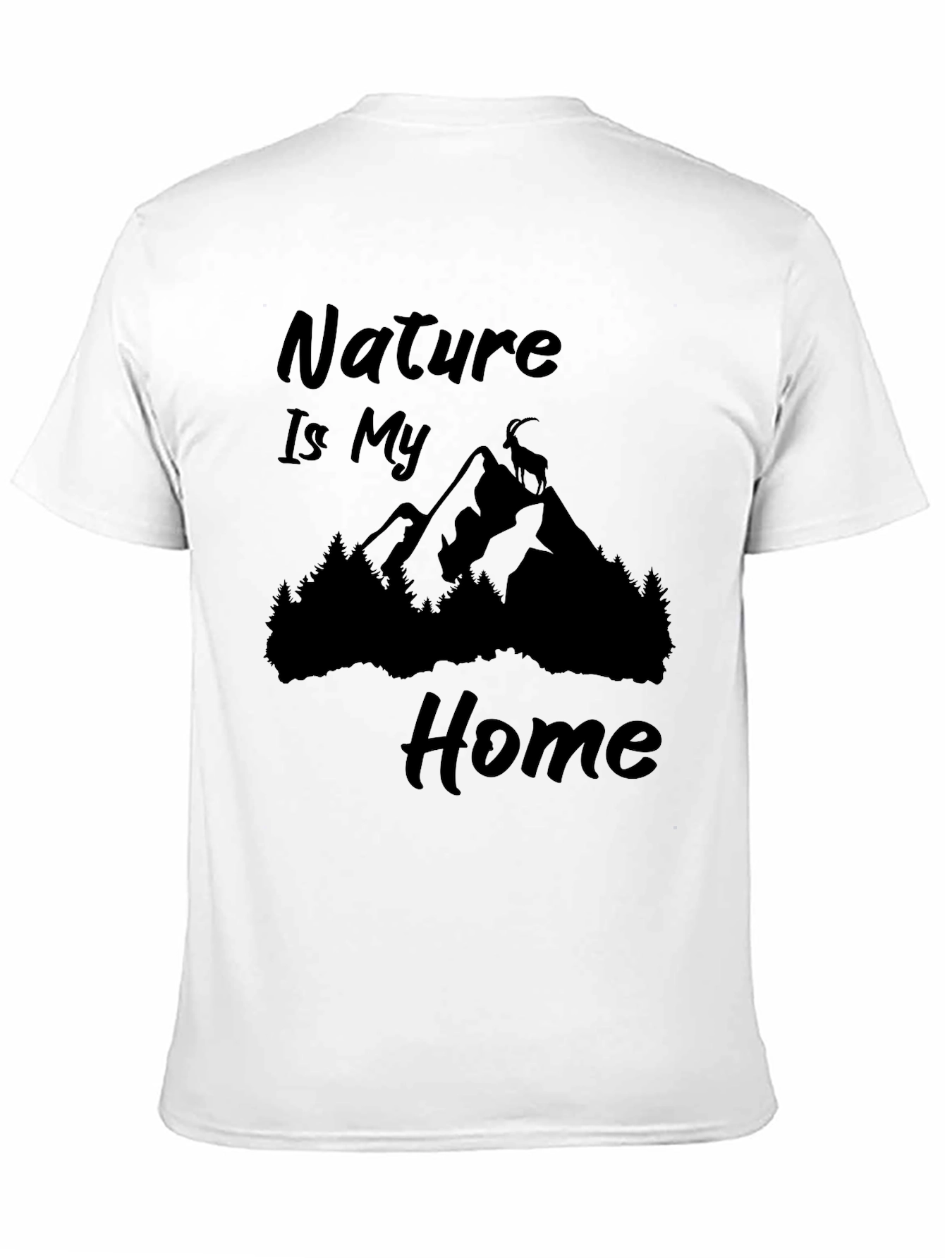 Nature Is My Home Black Graphic Tee