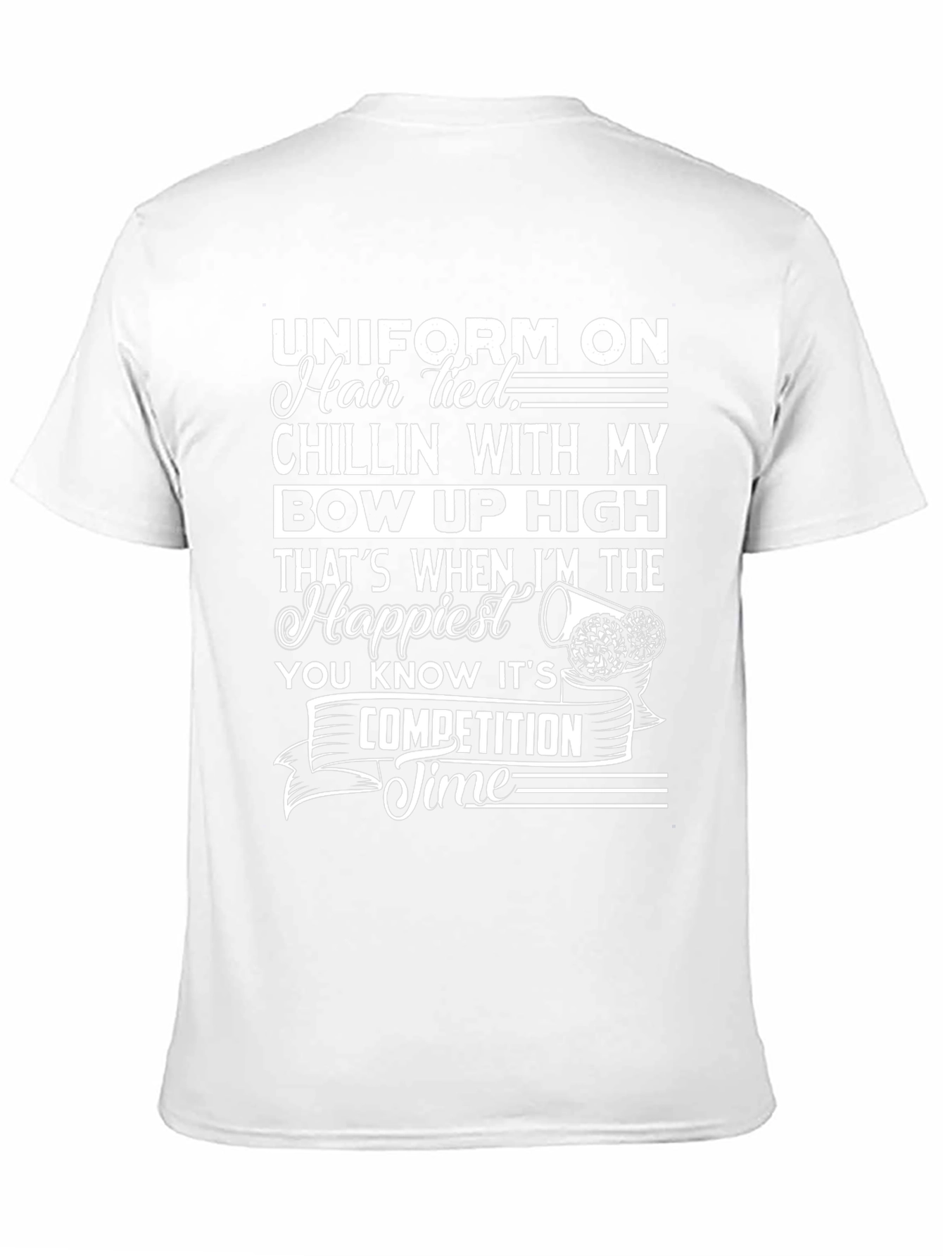 Cheer Competition T-Shirt - Hair Tied Bow Up High