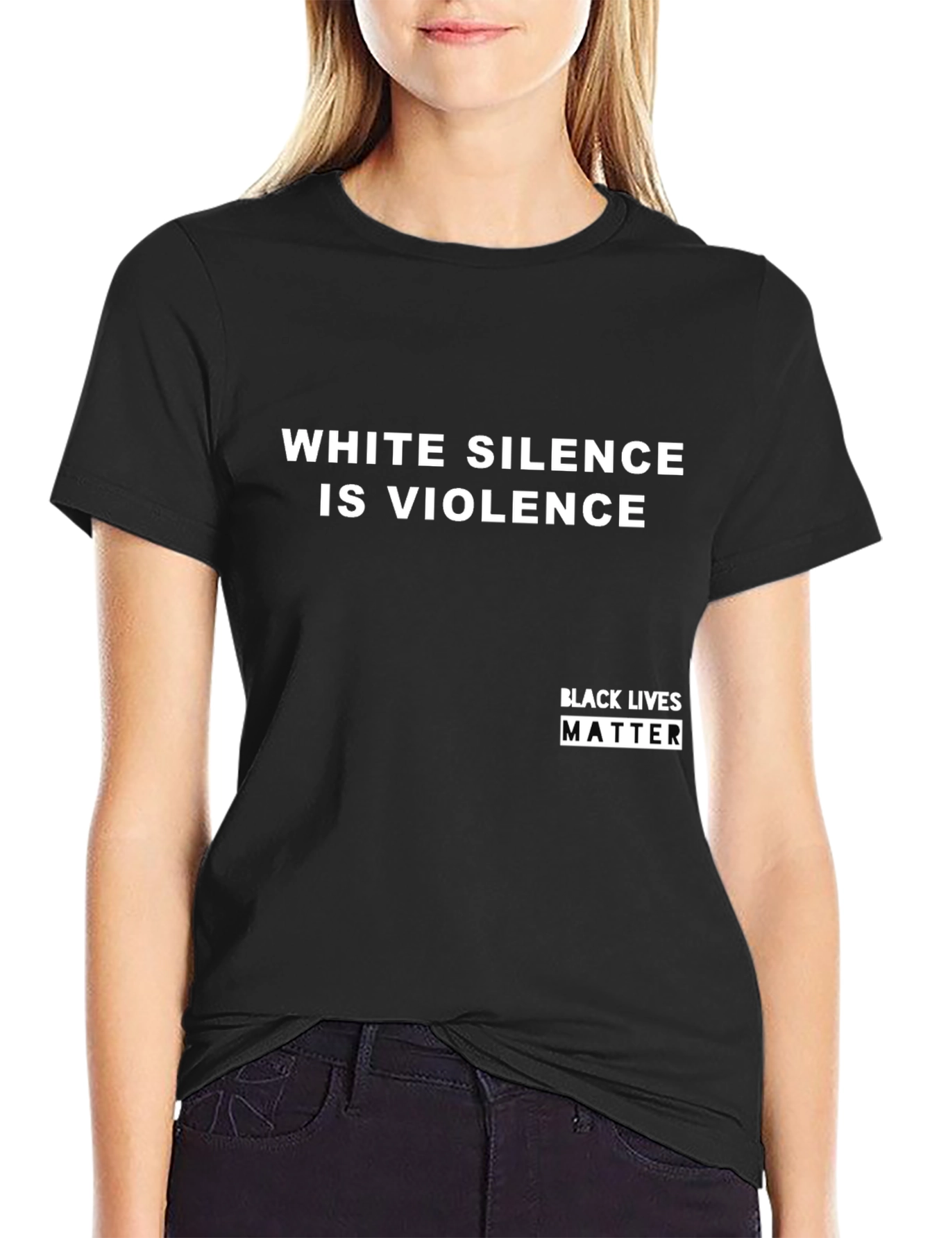 White Silence Is Violence - BLM T-Shirt