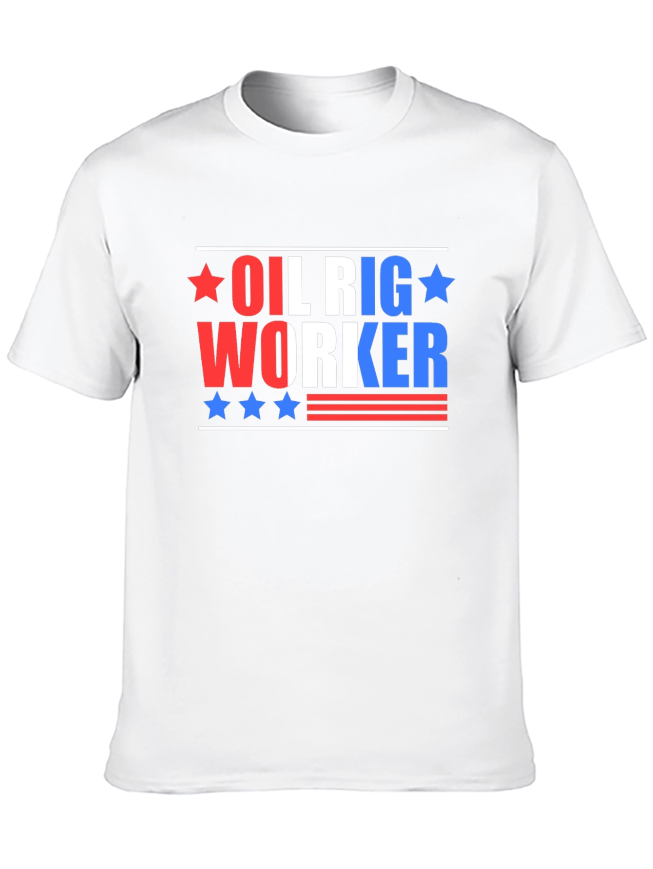 Oil Rig Worker Patriotic T-Shirt
