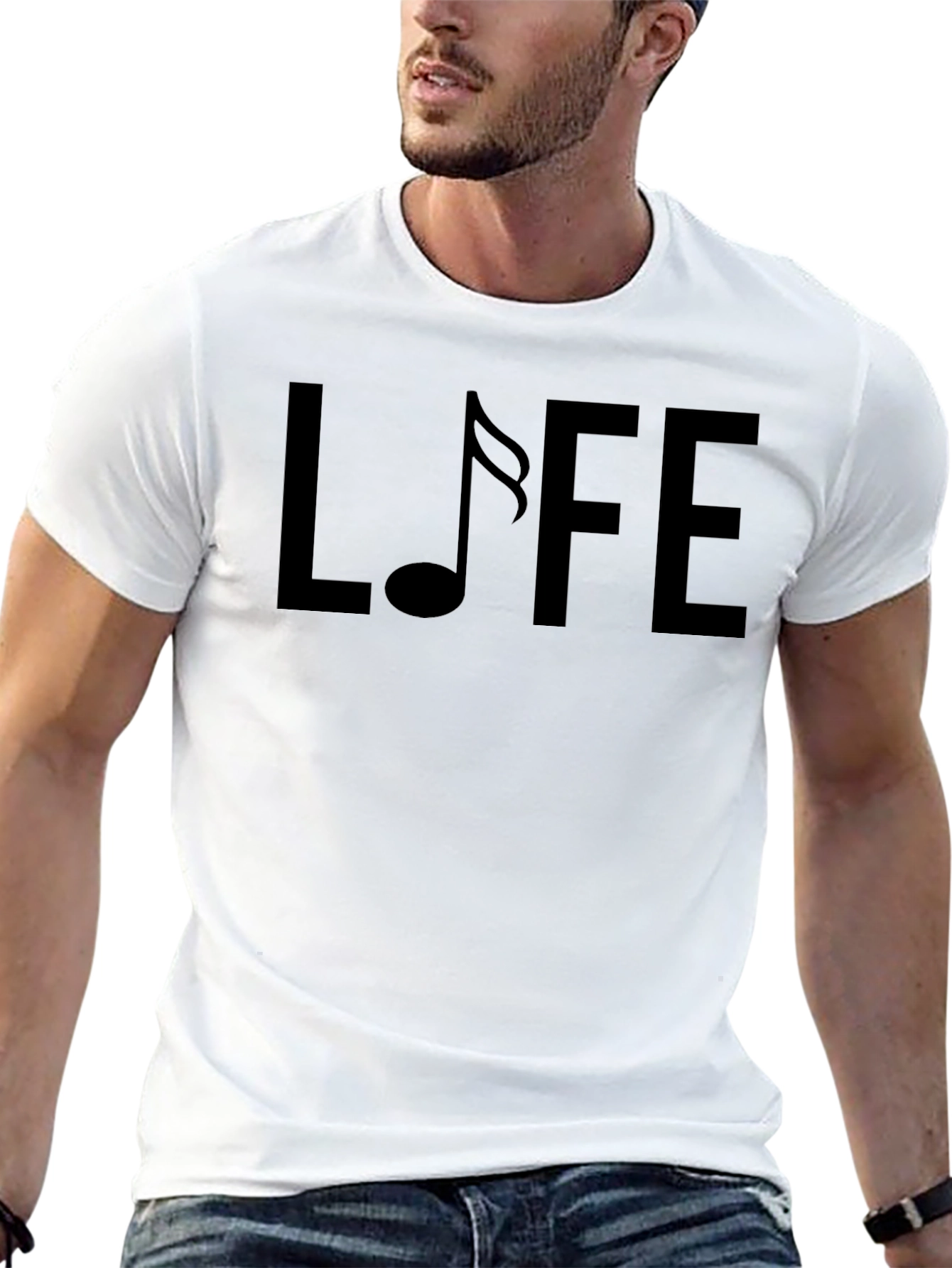 Life is Music T-Shirt - Black Graphic Tee