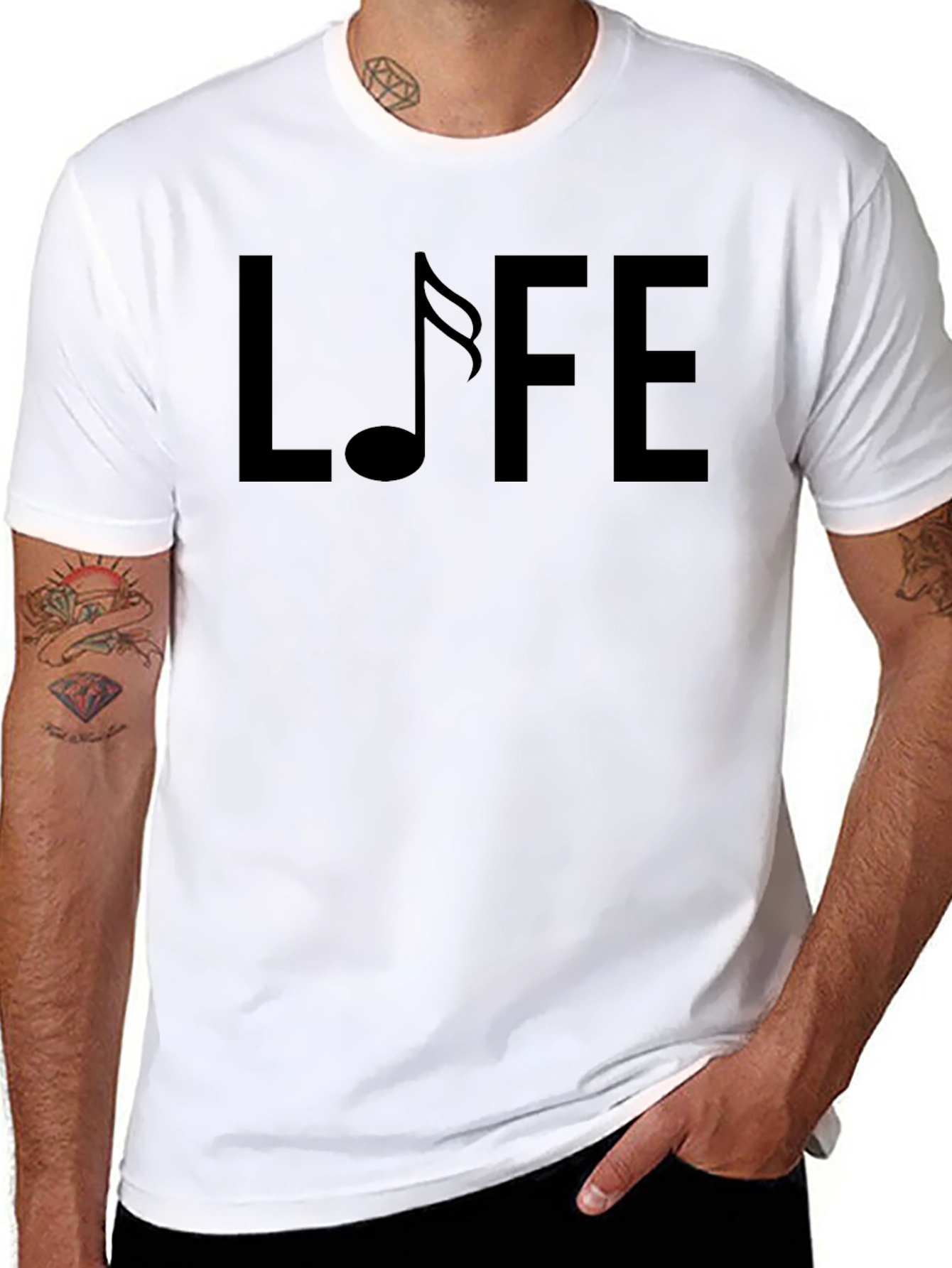 Life is Music T-Shirt - Black Graphic Tee