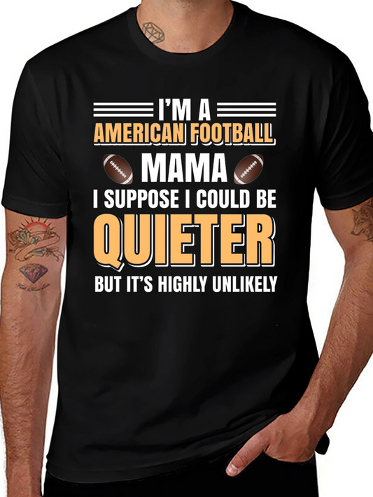 American Football Mama Graphic T-Shirt