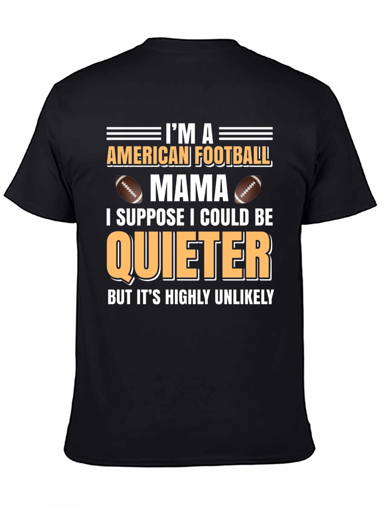 American Football Mama Graphic T-Shirt