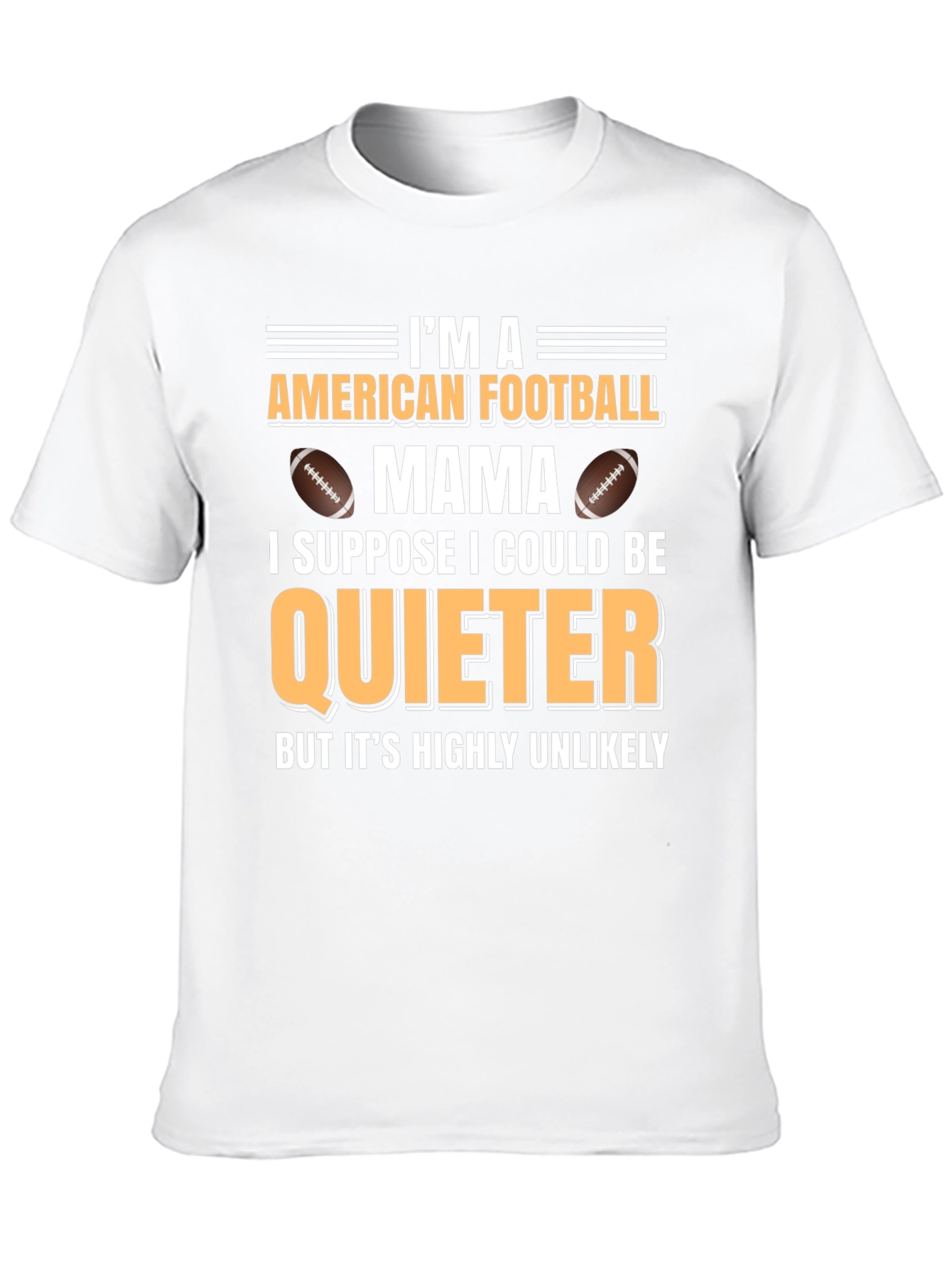 American Football Mama Graphic T-Shirt