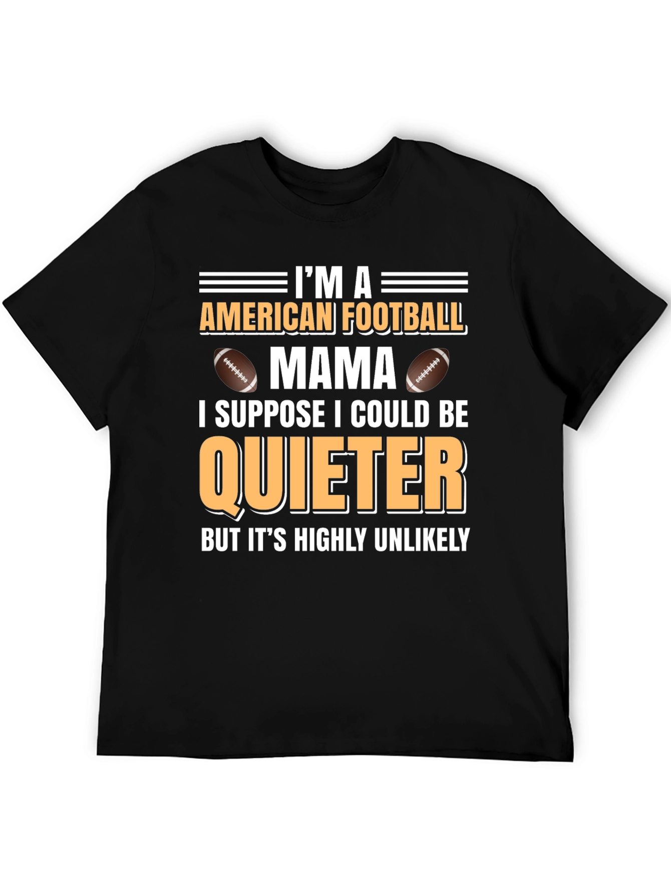 American Football Mama Graphic T-Shirt