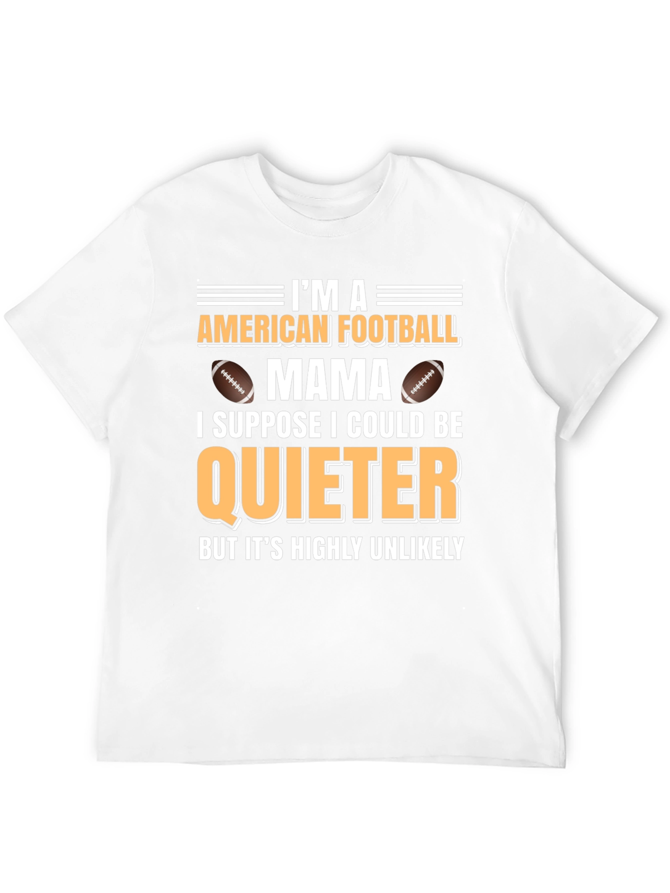 American Football Mama Graphic T-Shirt
