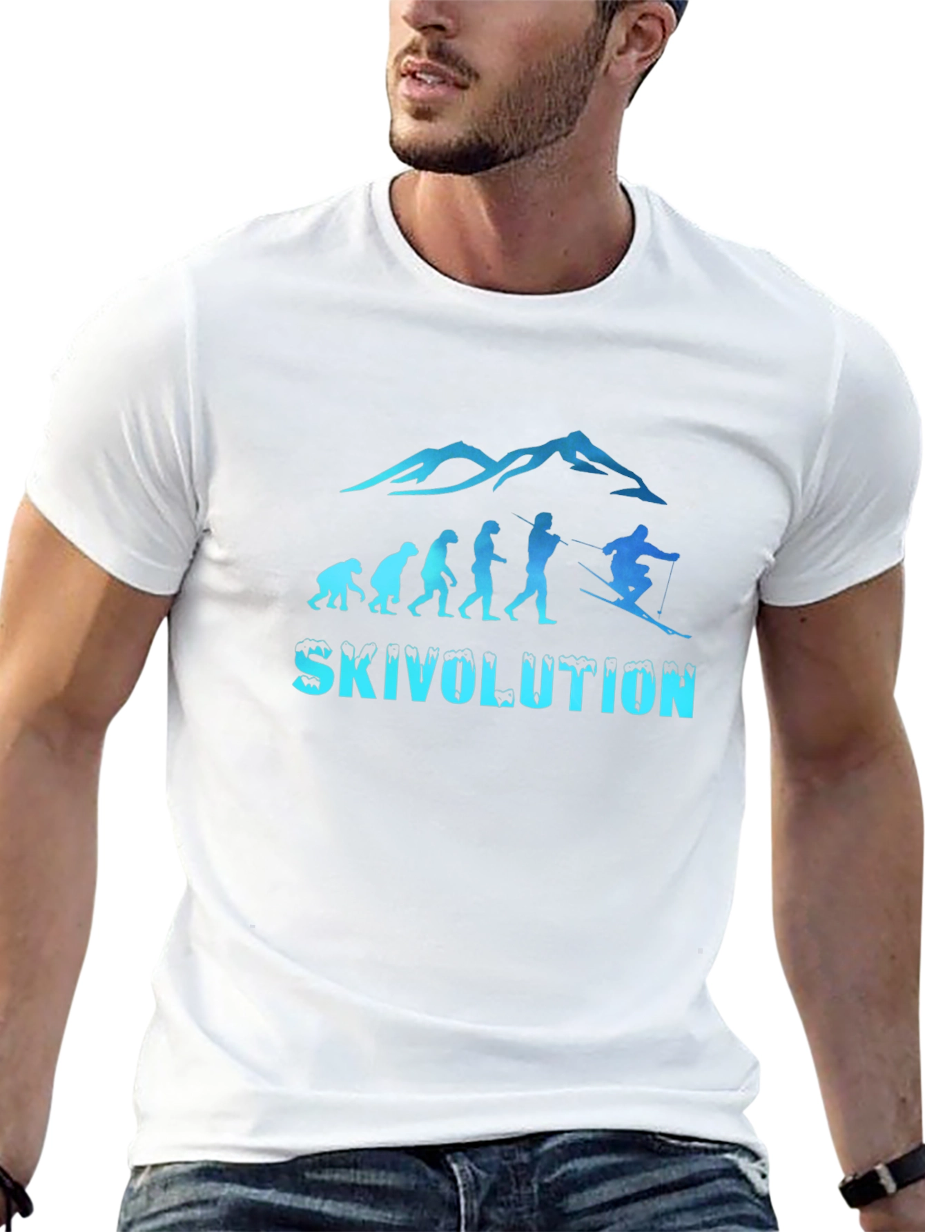 Skivolution Graphic Tee - Black Cotton Blend