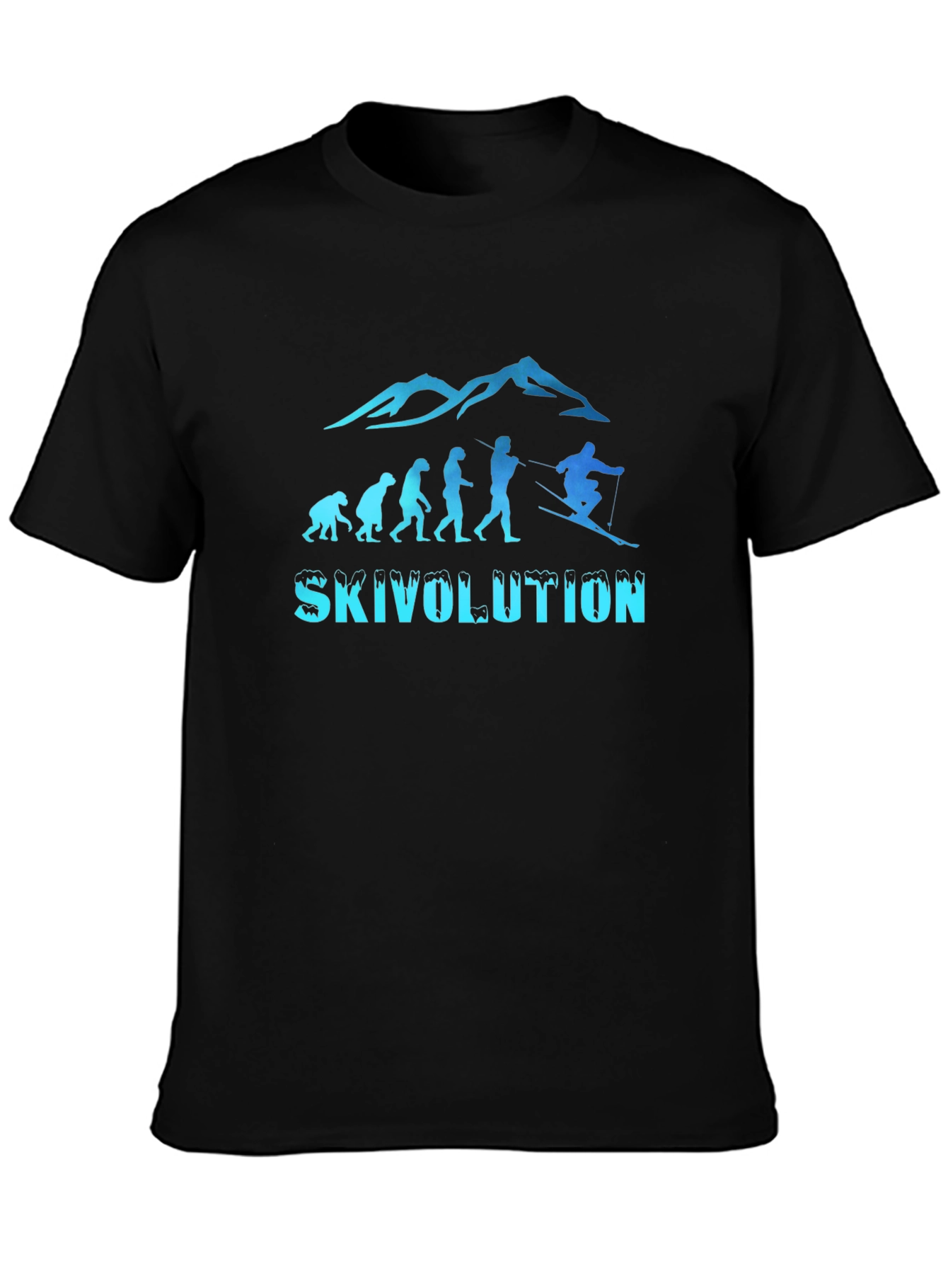 Skivolution Graphic Tee - Black Cotton Blend