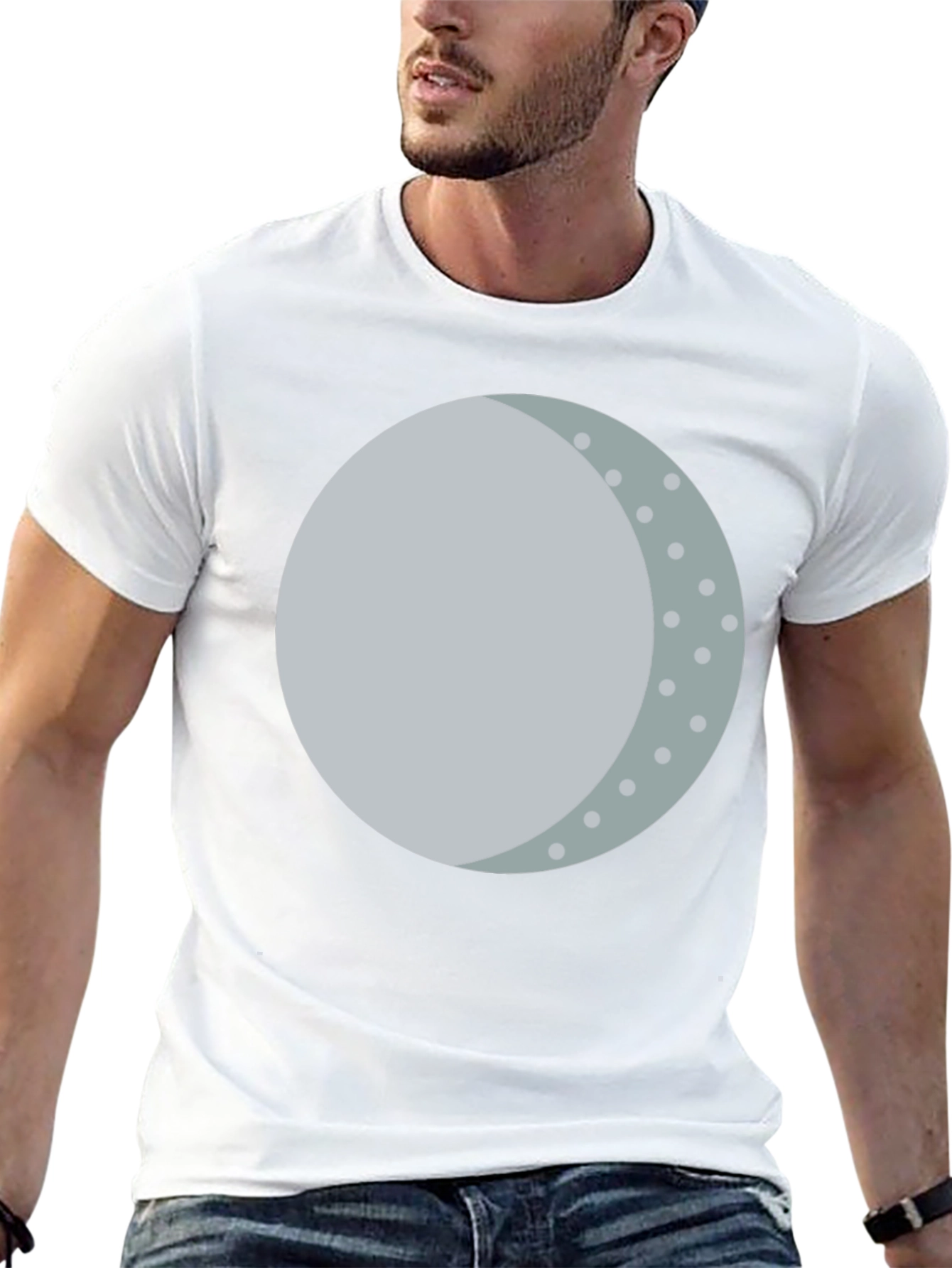Lunar Phase Graphic Tee -  Unique Moon Design