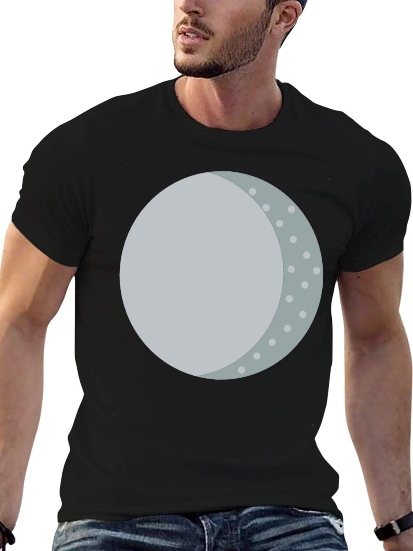 Lunar Phase Graphic Tee -  Unique Moon Design