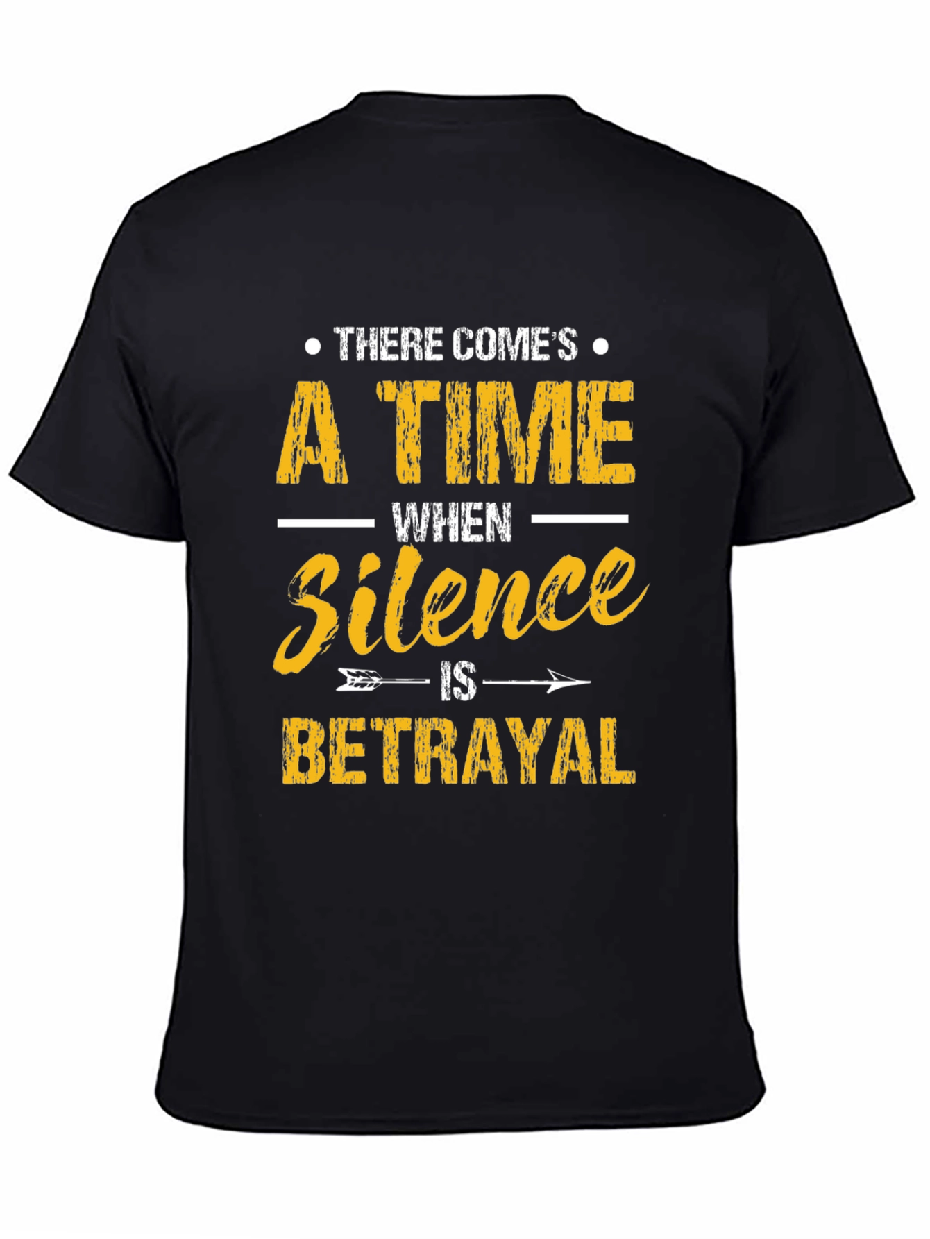 Silence is Betrayal Graphic Tee - Black T-Shirt
