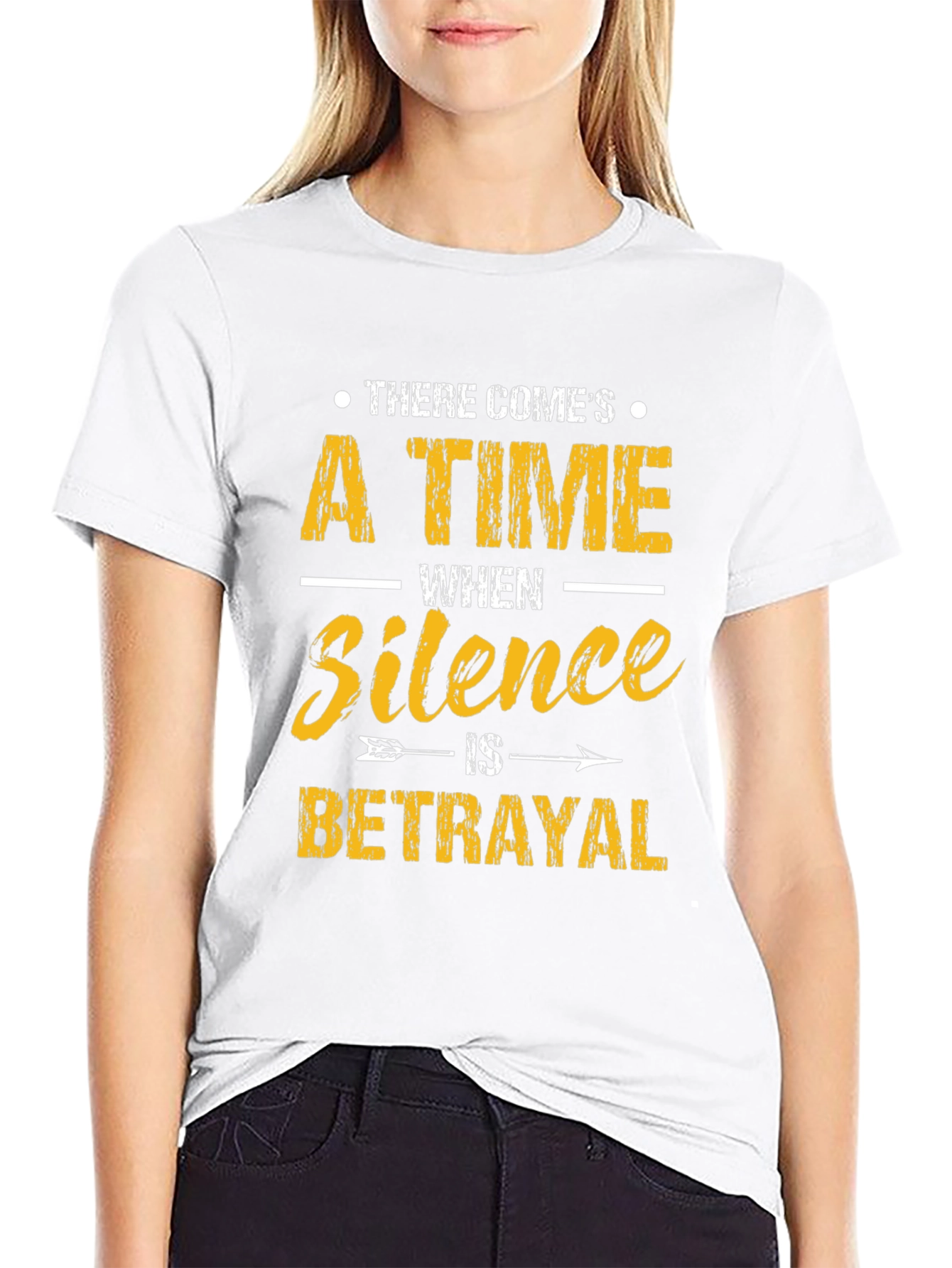 Silence is Betrayal Graphic Tee - Black T-Shirt