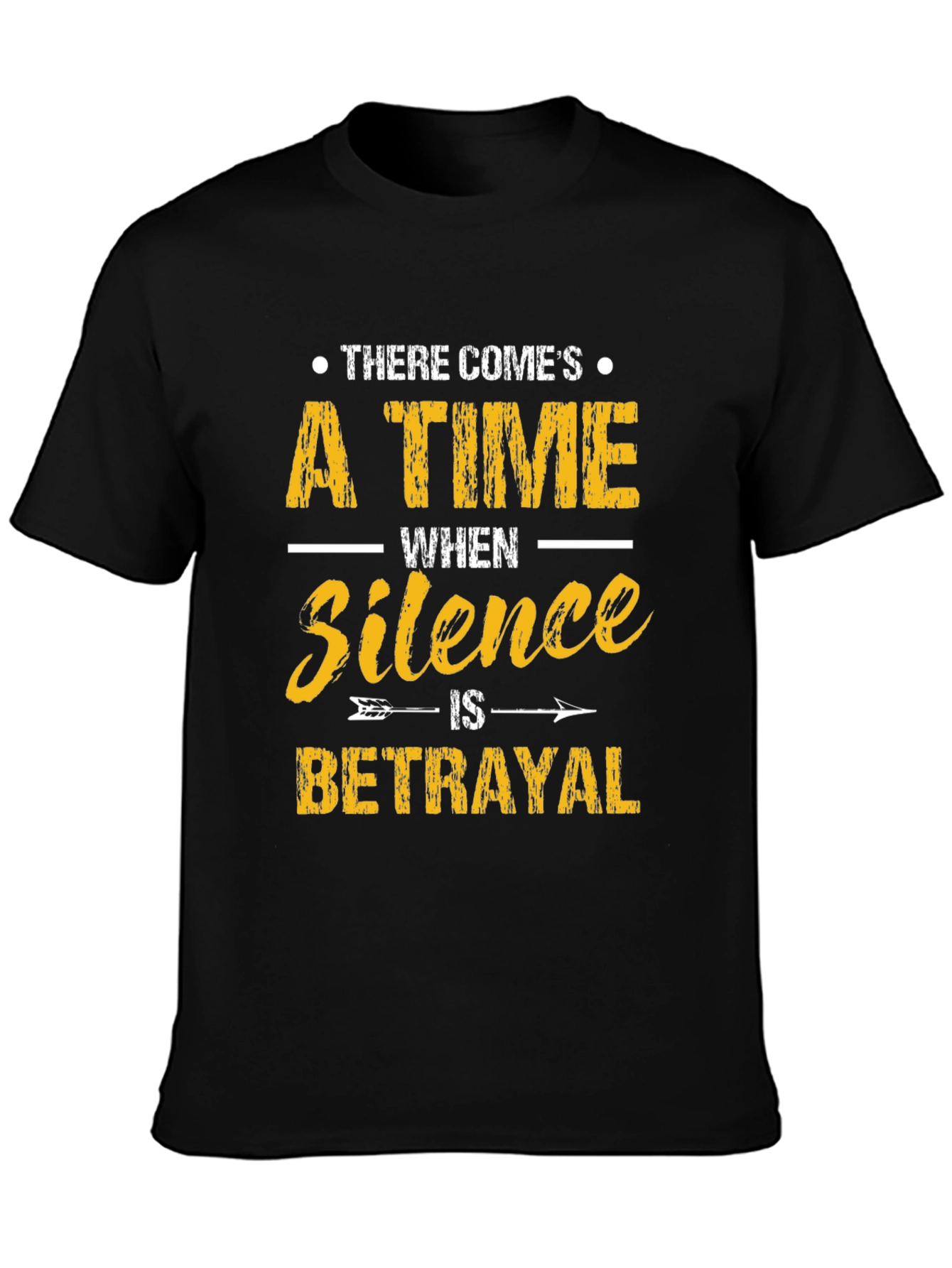 Silence is Betrayal Graphic Tee - Black T-Shirt