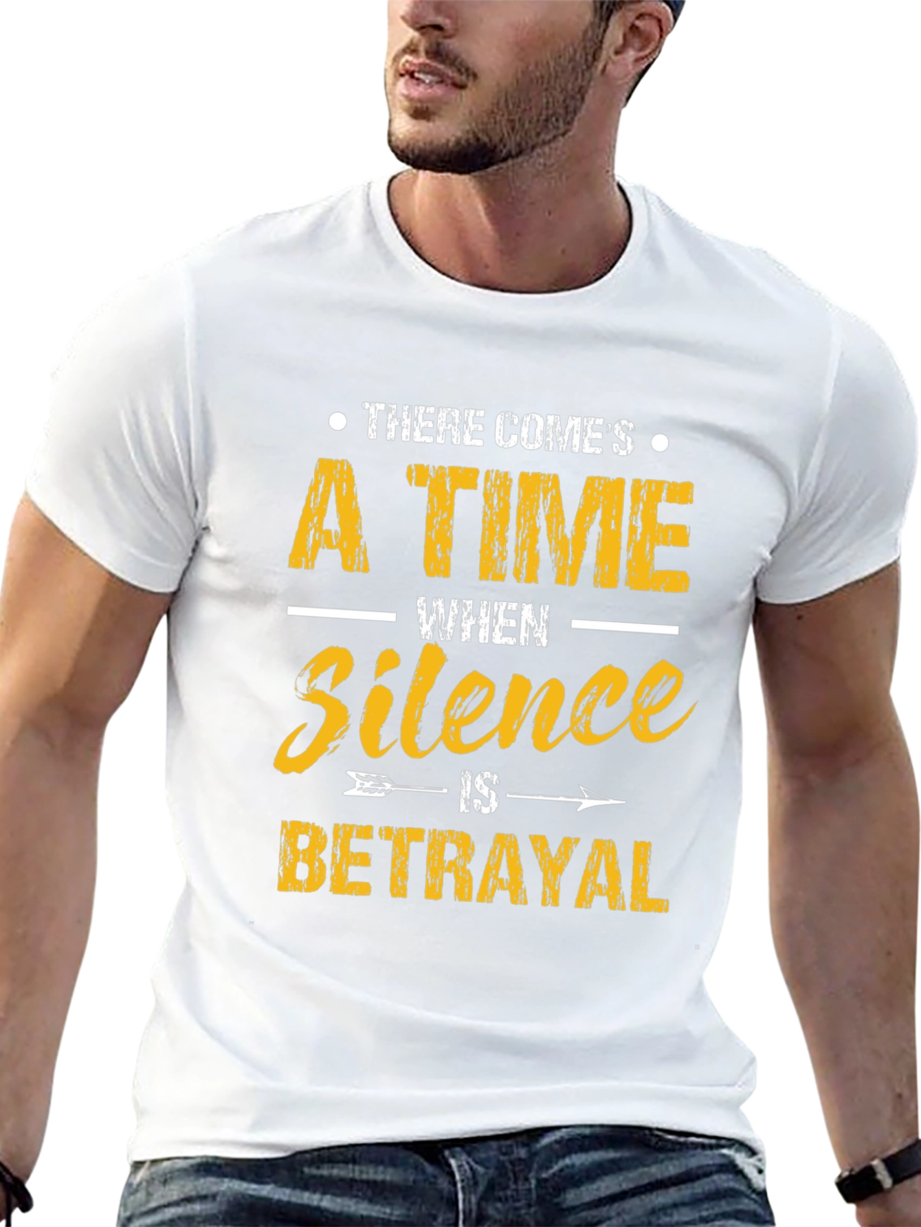 Silence is Betrayal Graphic Tee - Black T-Shirt