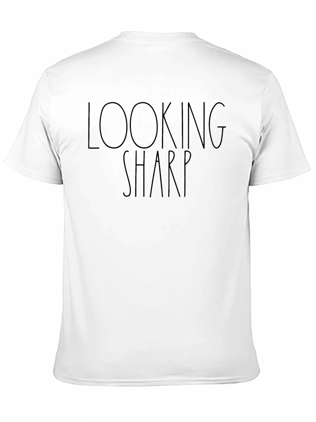 Looking Sharp Graphic Print Crew Neck Tee