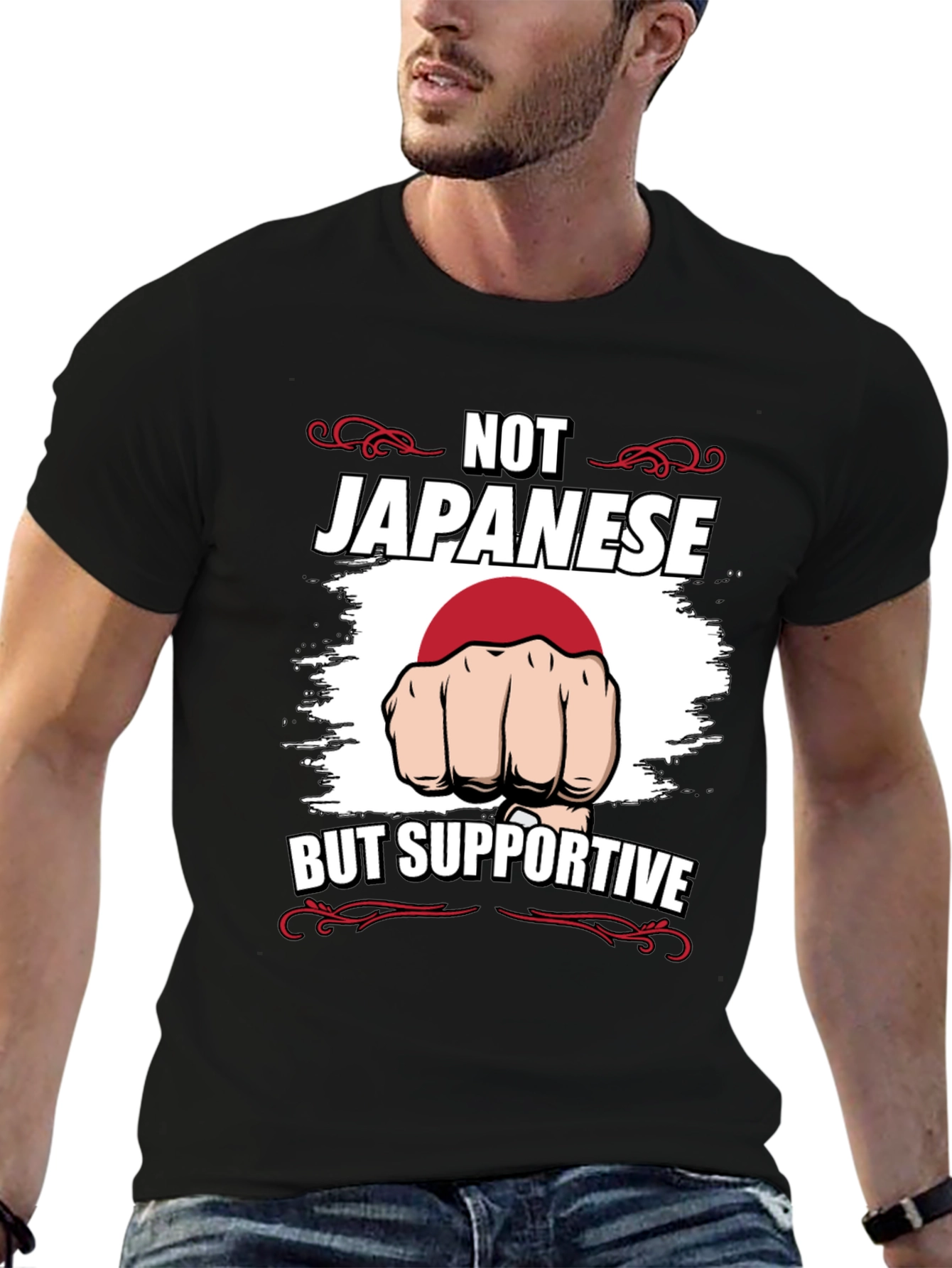 Not Japanese But Supportive T-Shirt