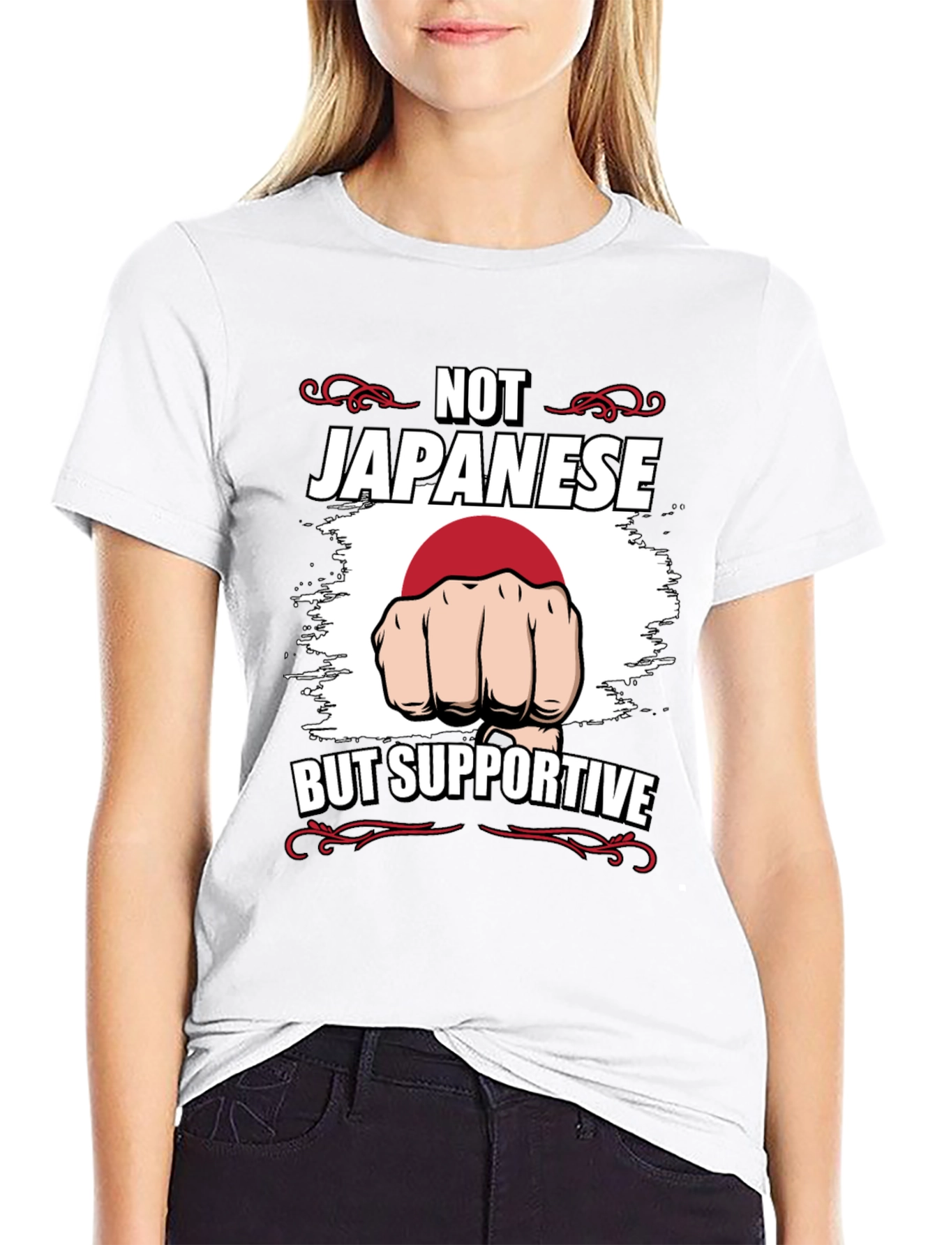 Not Japanese But Supportive T-Shirt