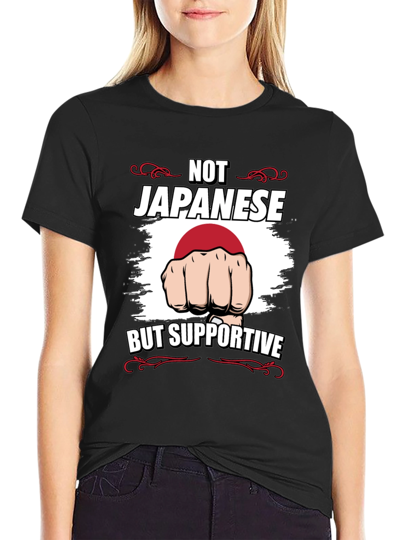 Not Japanese But Supportive T-Shirt