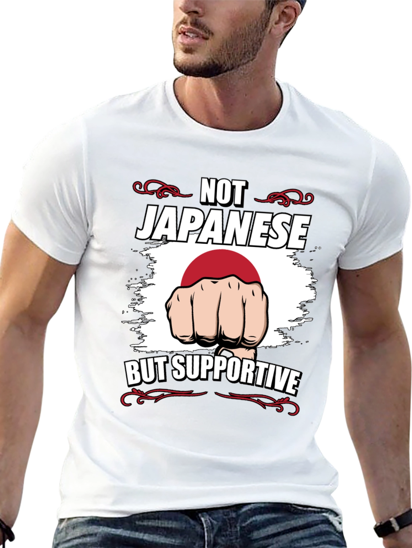 Not Japanese But Supportive T-Shirt