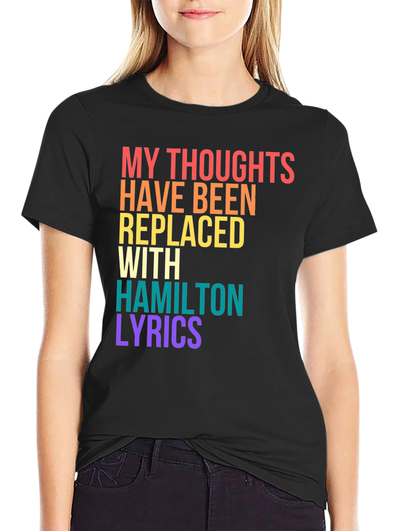 Hamilton Lyrics Graphic Tee