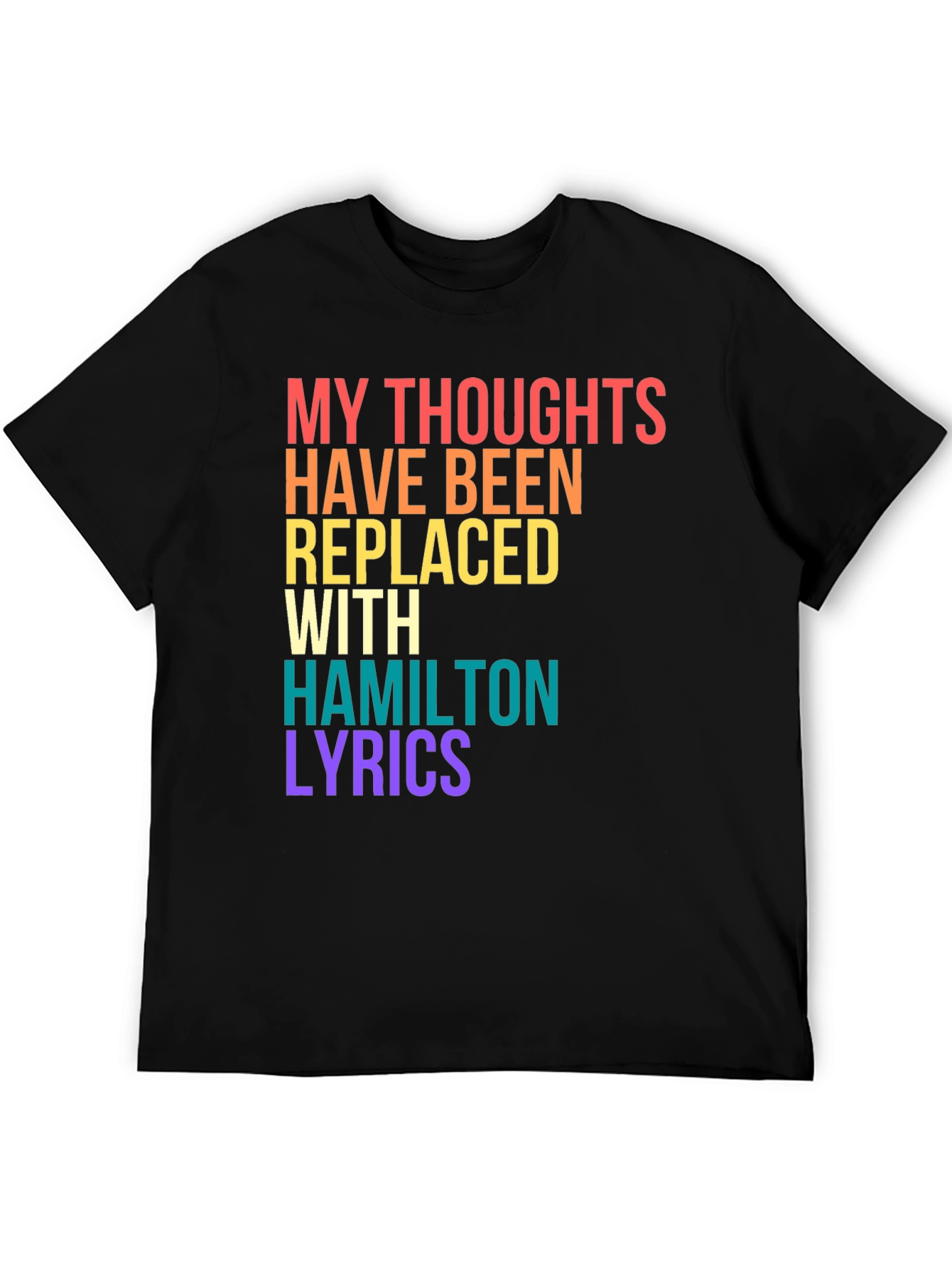 Hamilton Lyrics Graphic Tee