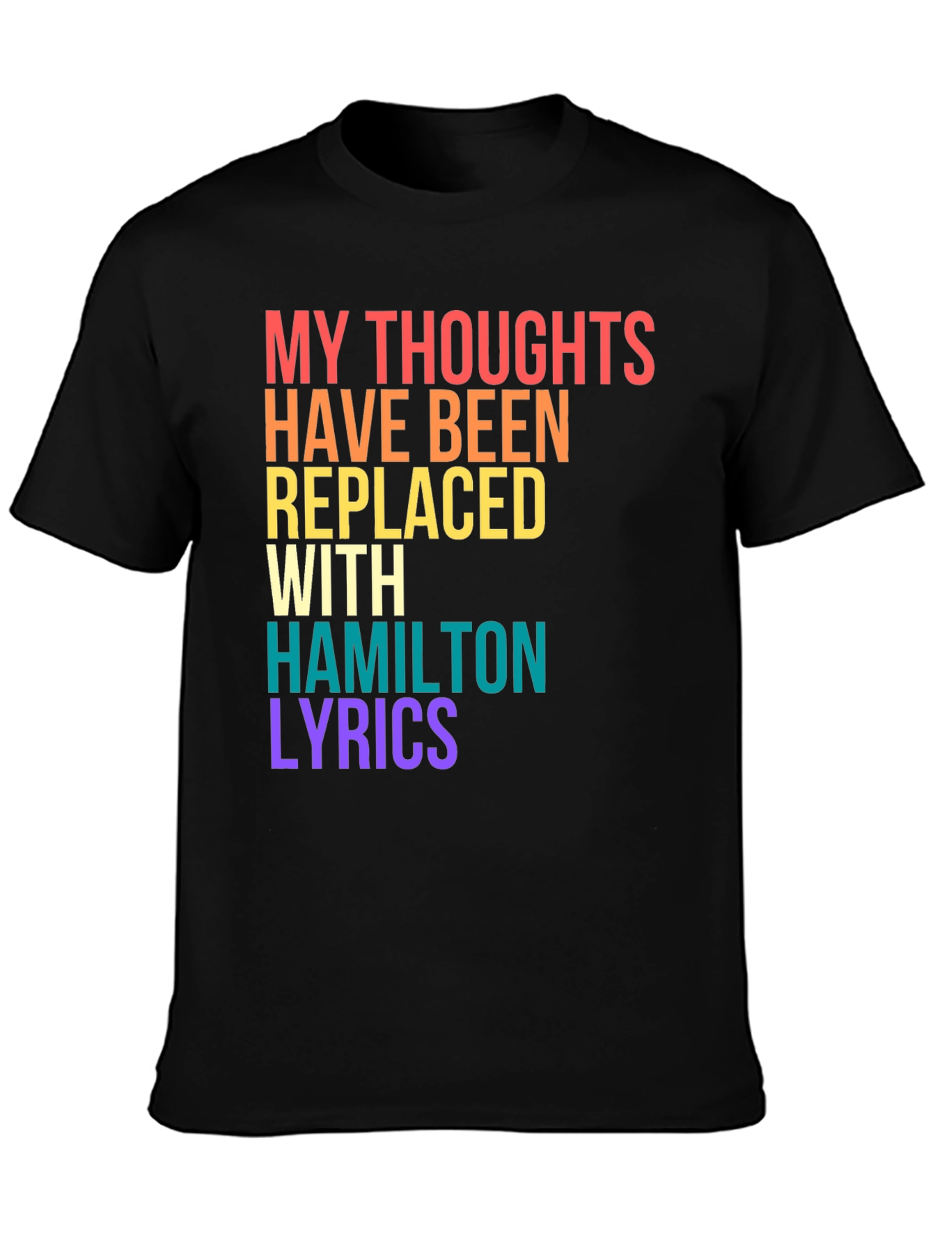Hamilton Lyrics Graphic Tee