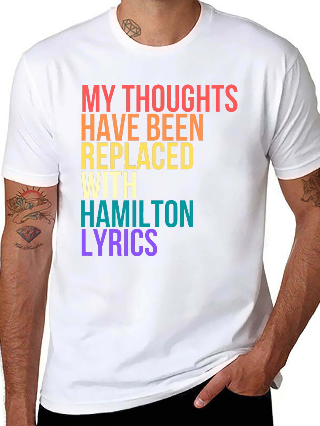 Hamilton Lyrics Graphic Tee