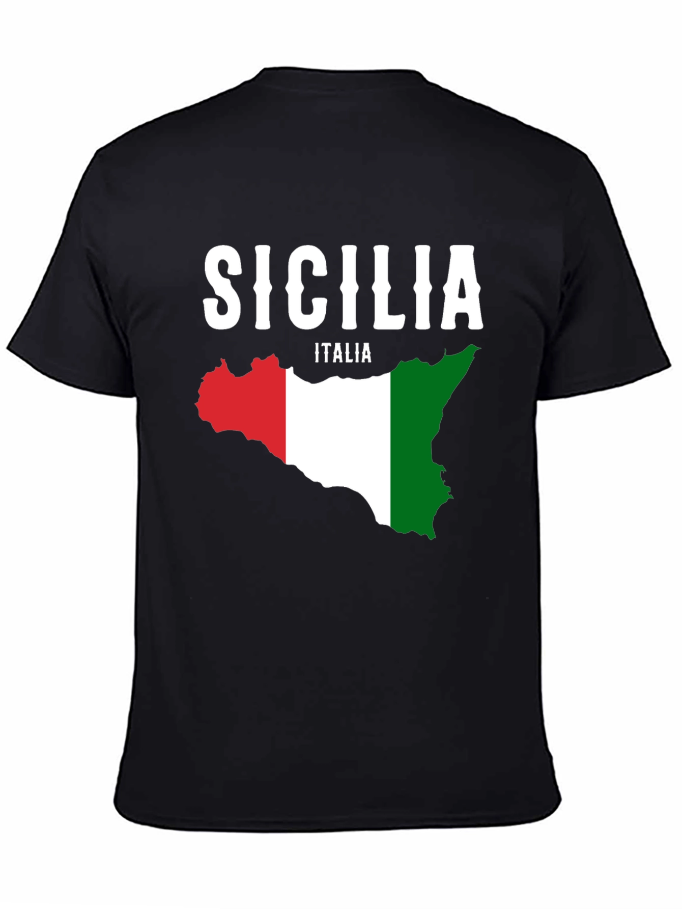 Sicilia Italia Flag Graphic T-Shirt