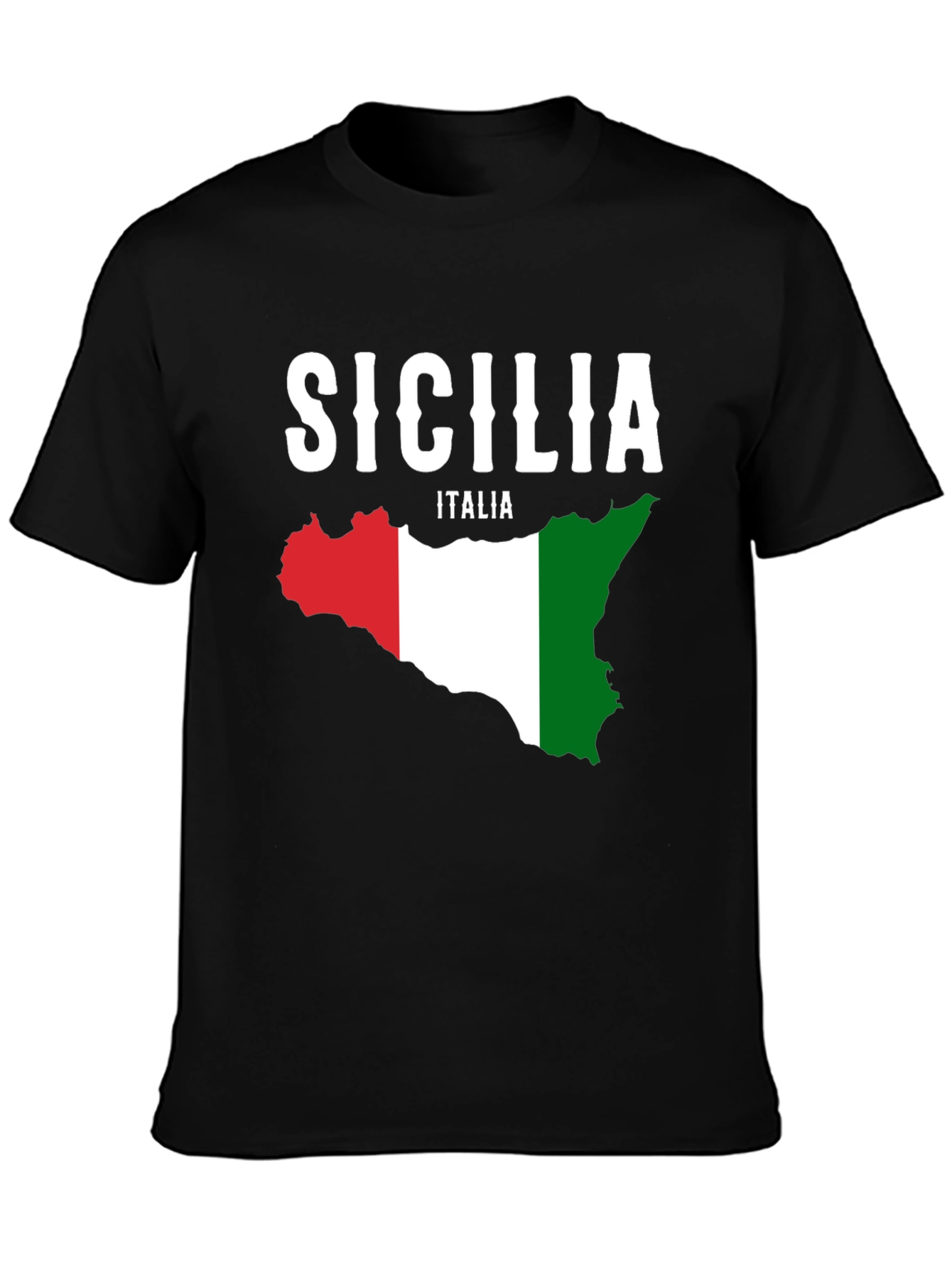 Sicilia Italia Flag Graphic T-Shirt