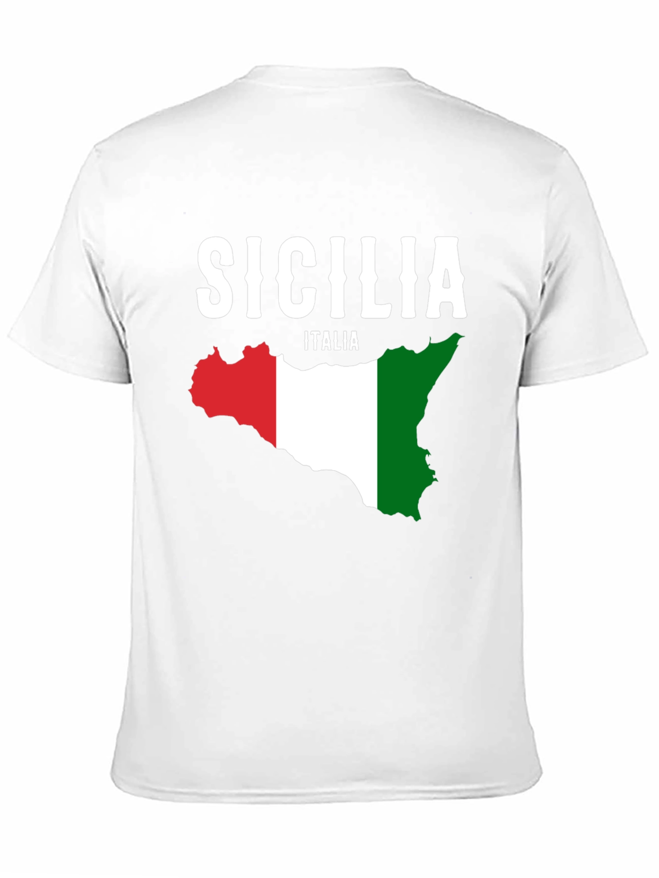 Sicilia Italia Flag Graphic T-Shirt