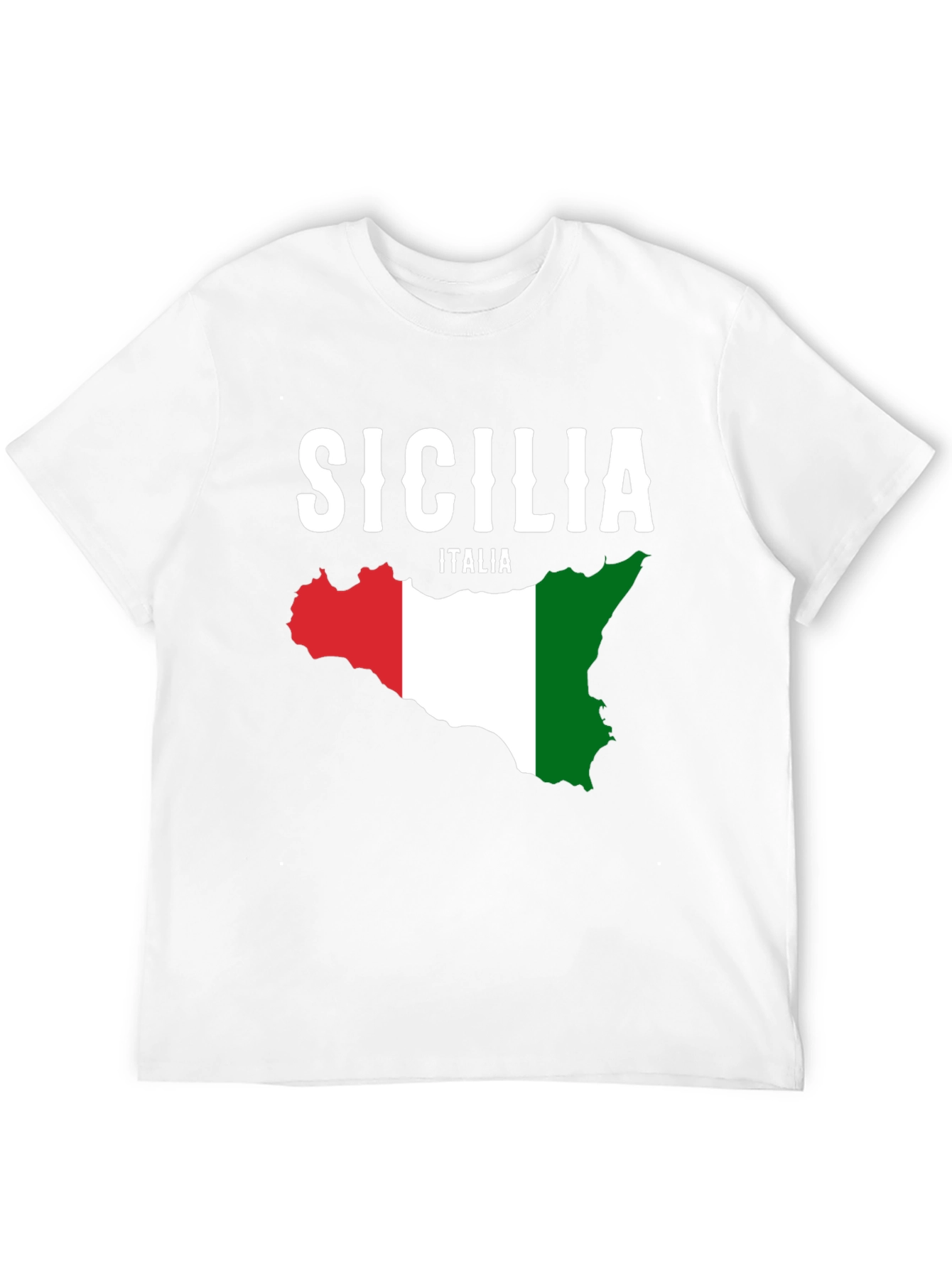Sicilia Italia Flag Graphic T-Shirt