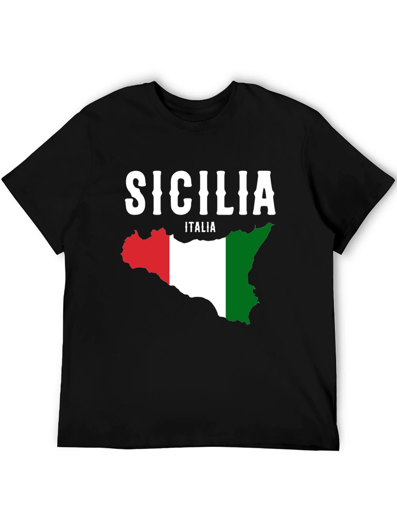 Sicilia Italia Flag Graphic T-Shirt