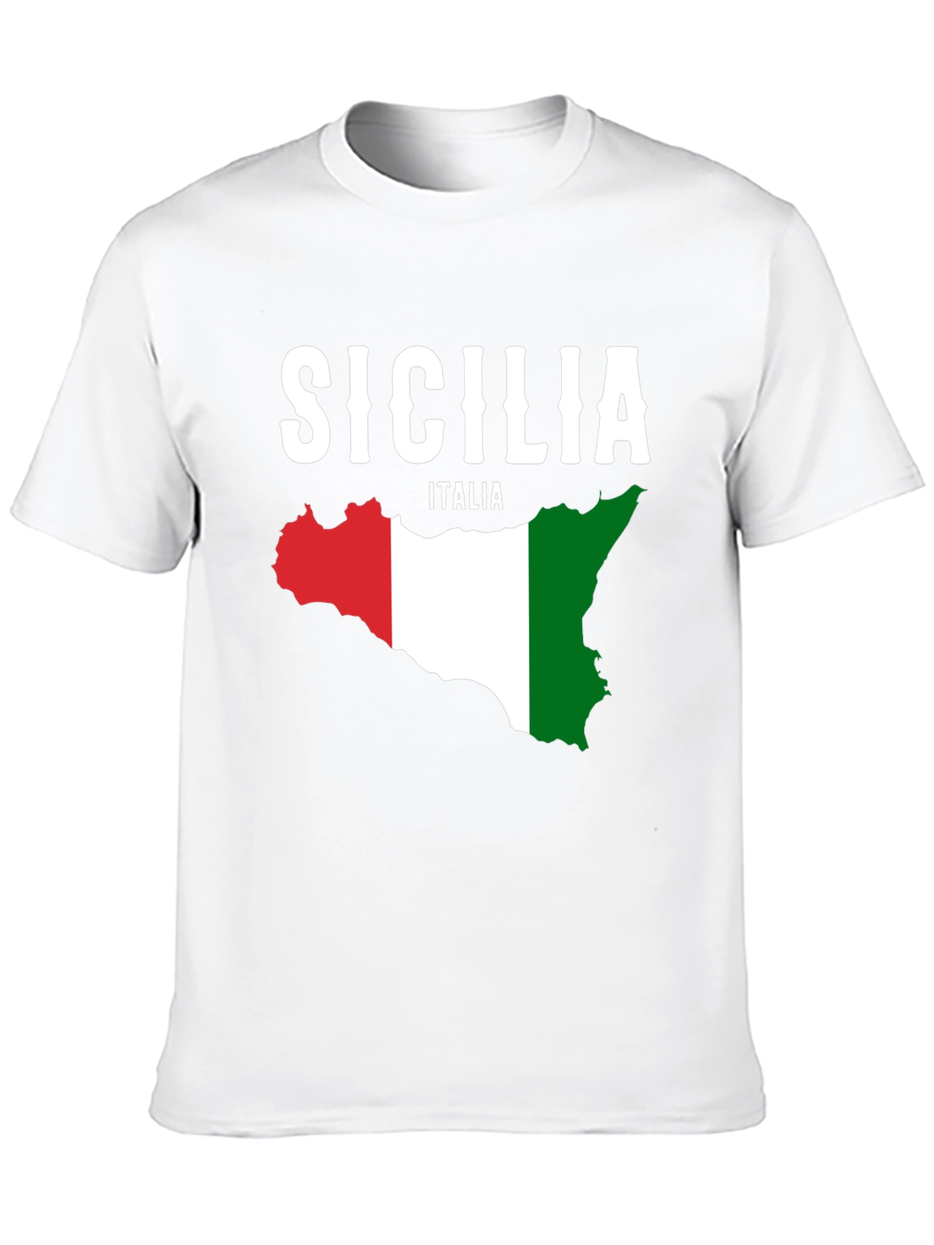 Sicilia Italia Flag Graphic T-Shirt